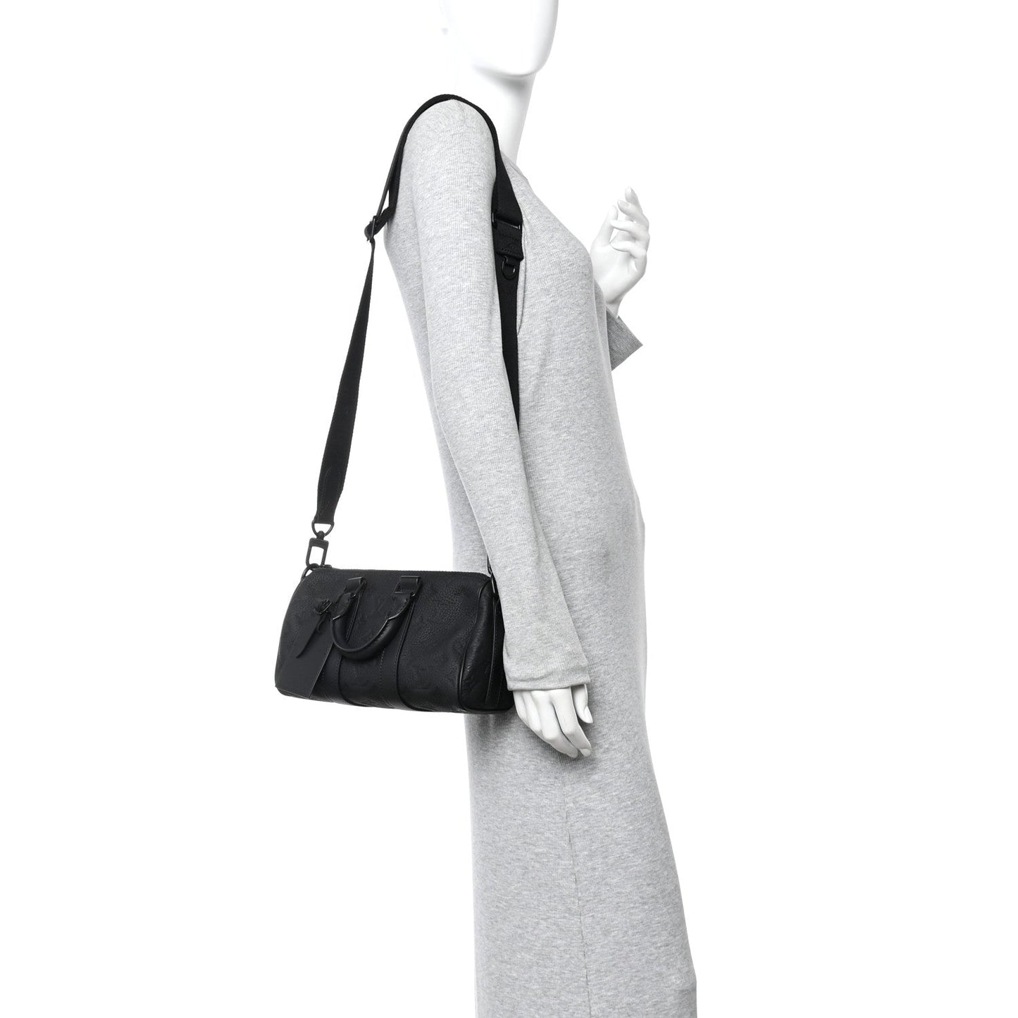 Monogram Taurillon Keepall Bandouliere 25 Black
