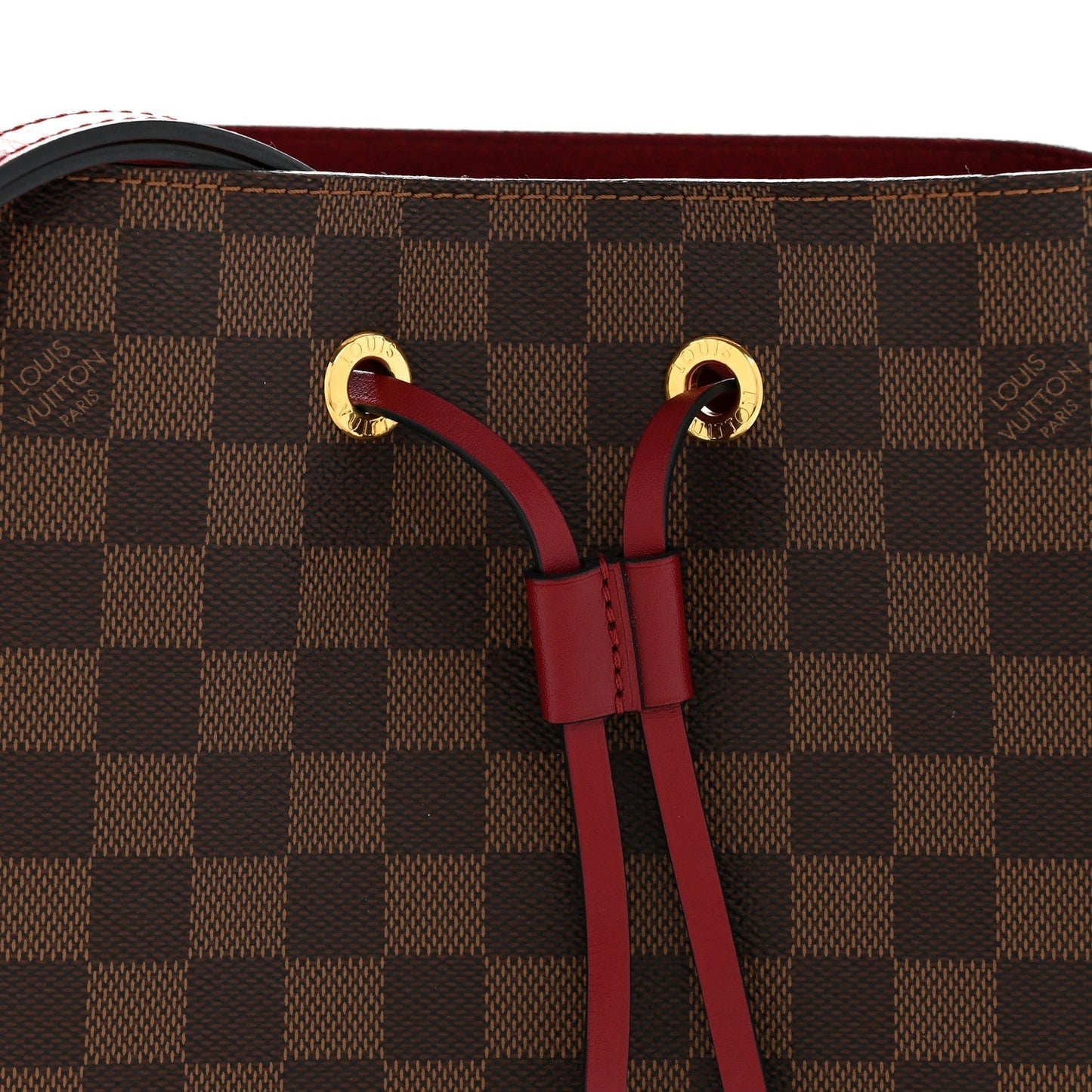 Damier Ebene Neonoe MM Cherry Berry
