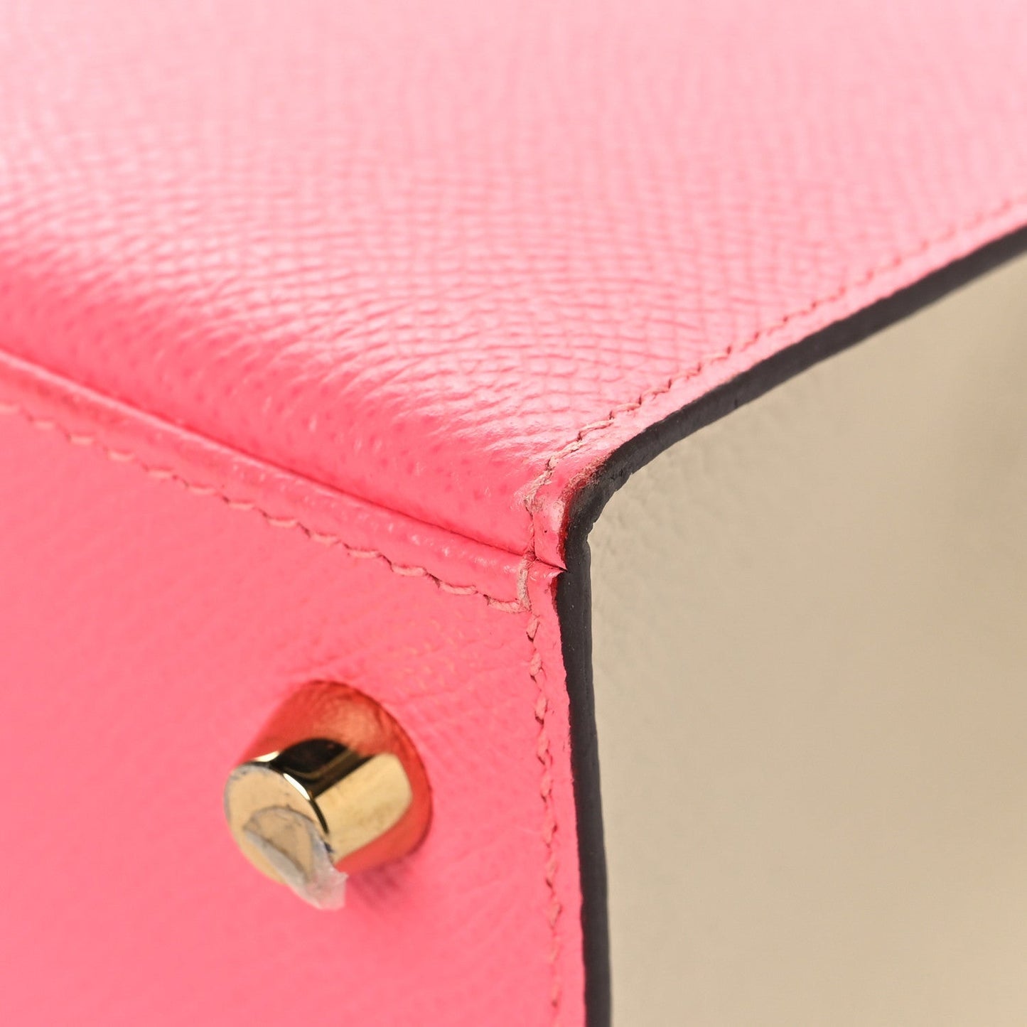 Epsom Bi-Color Horseshoe Kelly Sellier 25 Rose Azalee Craie