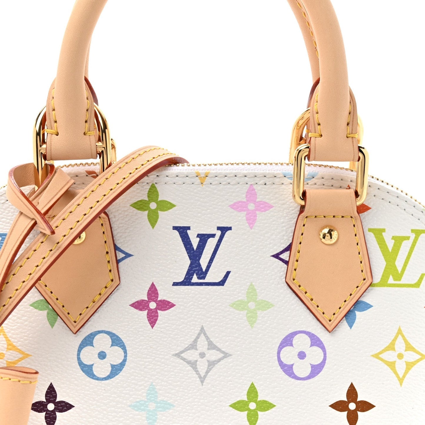 LV x TM Monogram Multicolor Alma BB White