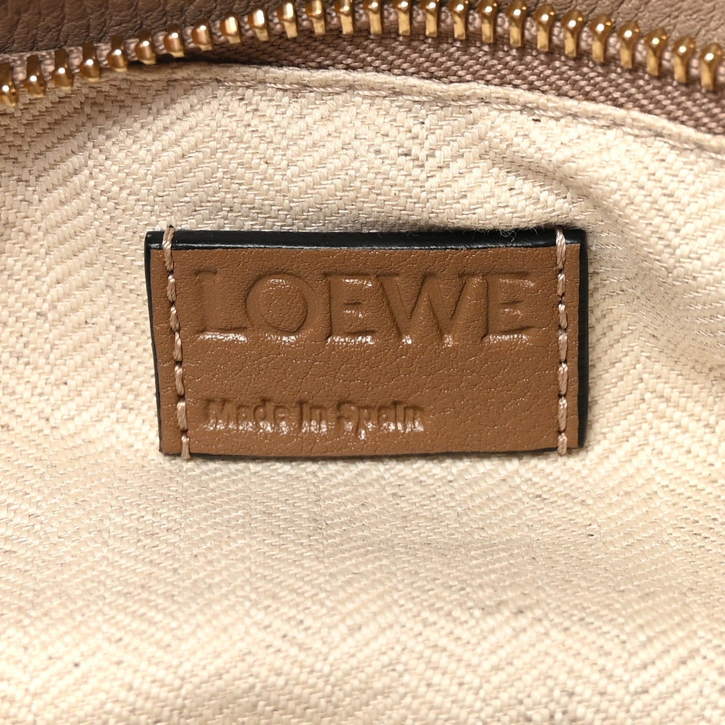 Grained Calfskin Small Puzzle Bag Sand Mink