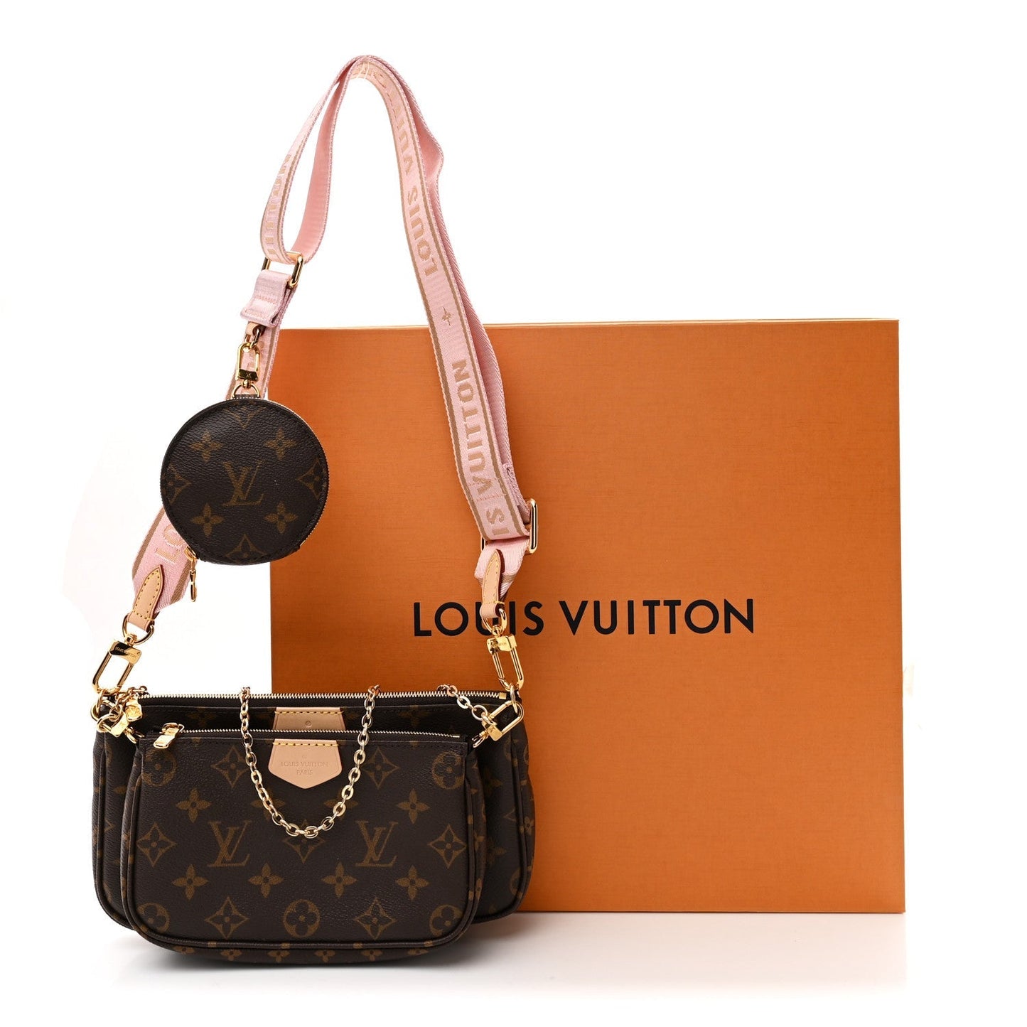 Monogram Multi Pochette Accessories Rose Clair