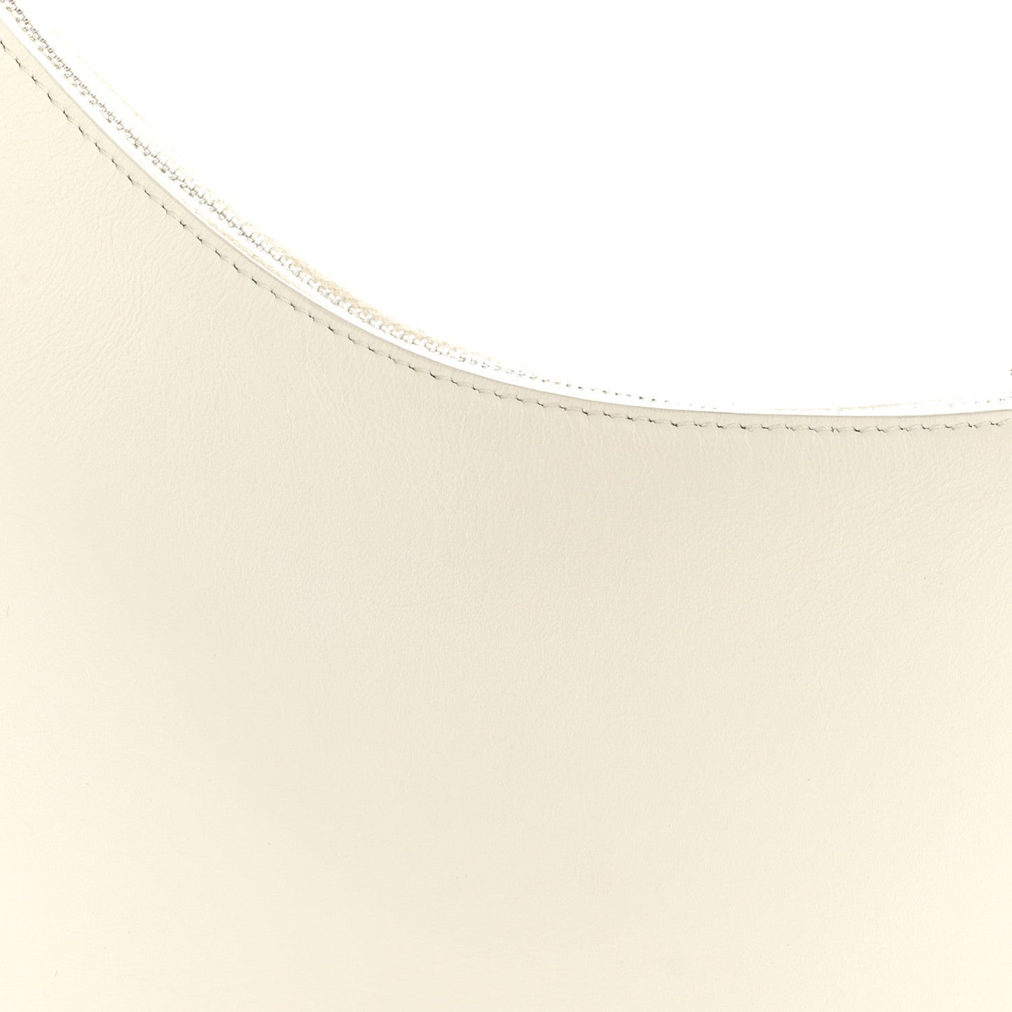 Smooth Calfskin Half Moon Shoulder Bag New Ivory