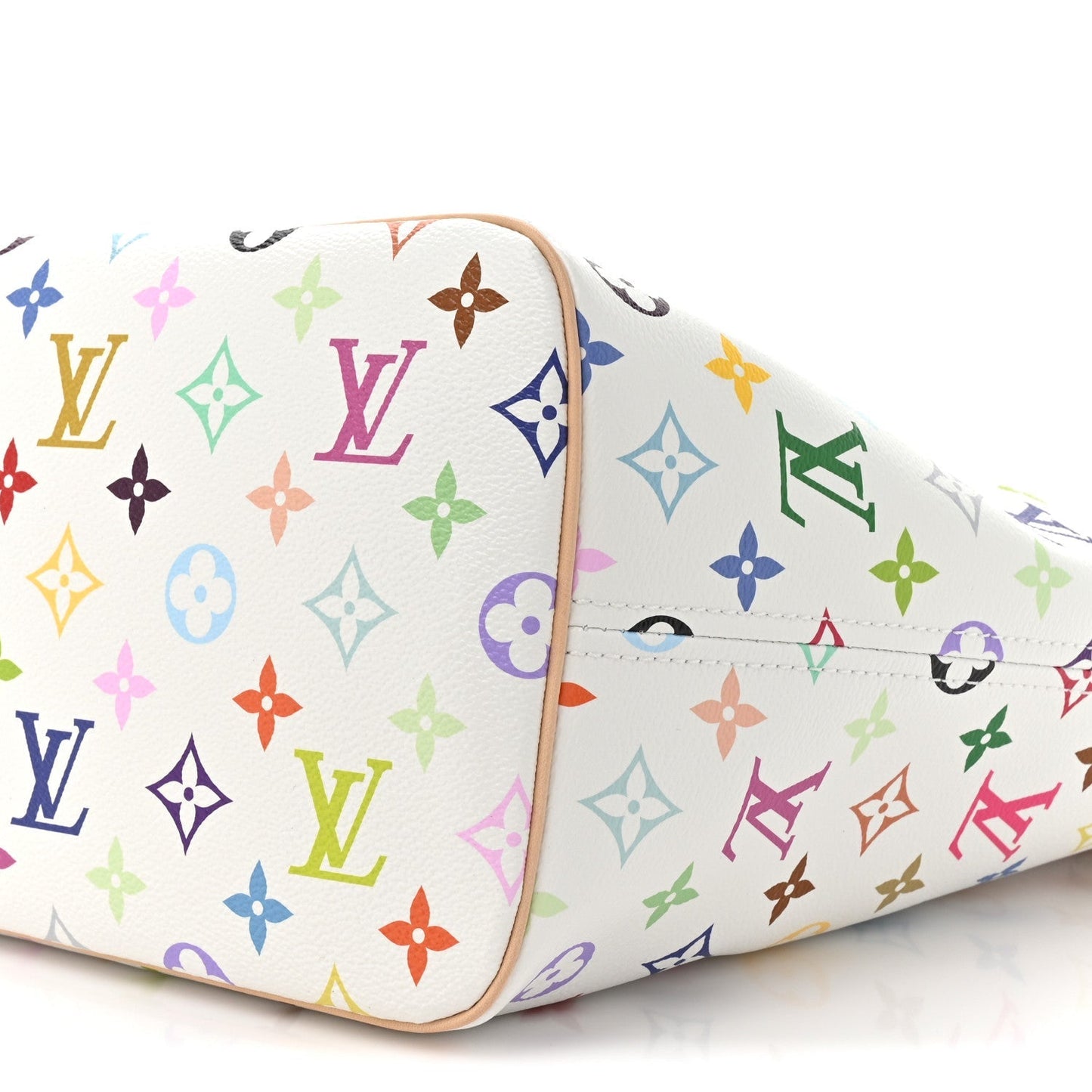 LV X TM Monogram Multicolor Neverfull MM White