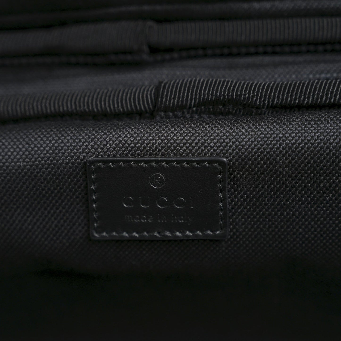 GG Supreme Monogram Calfskin Cabin Trolley Black