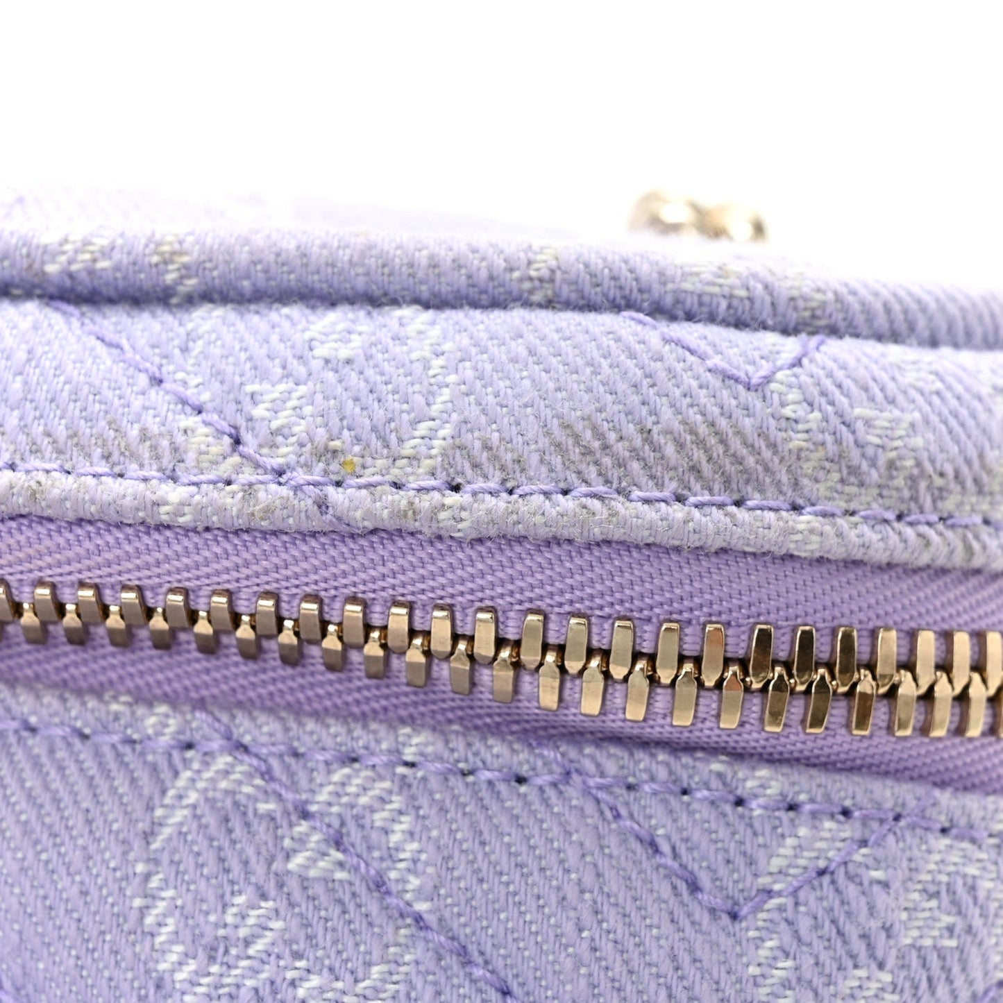 Denim GG Monogram Nano GG Marmont Vanity Bag Light Purple