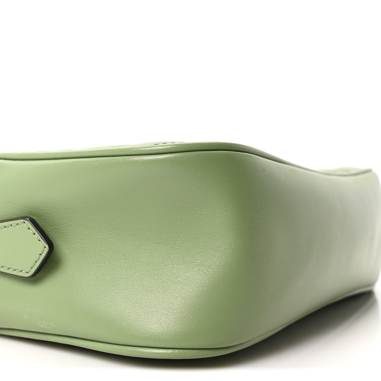 Calfskin Matelasse Small GG Marmont Chain Shoulder Bag Salamander Green