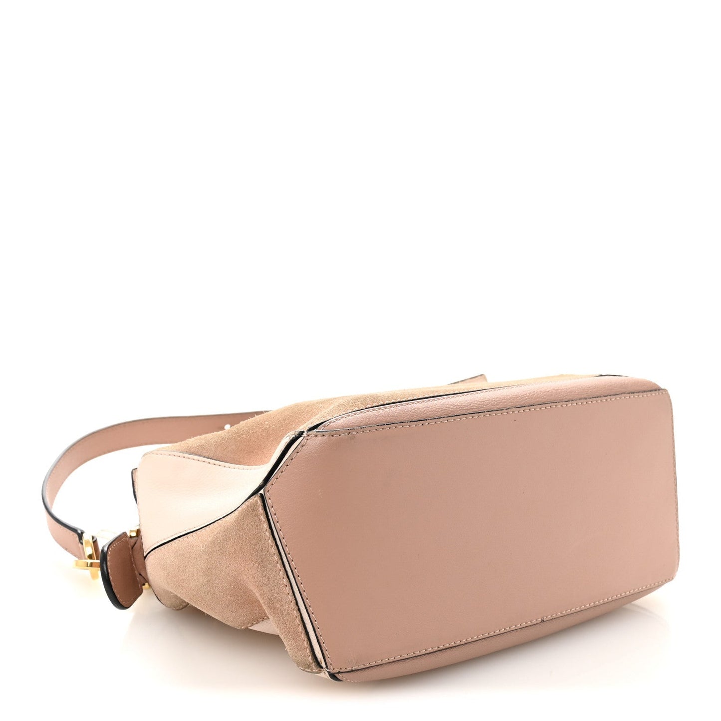 Calfskin Suede Small Puzzle Bag Blush