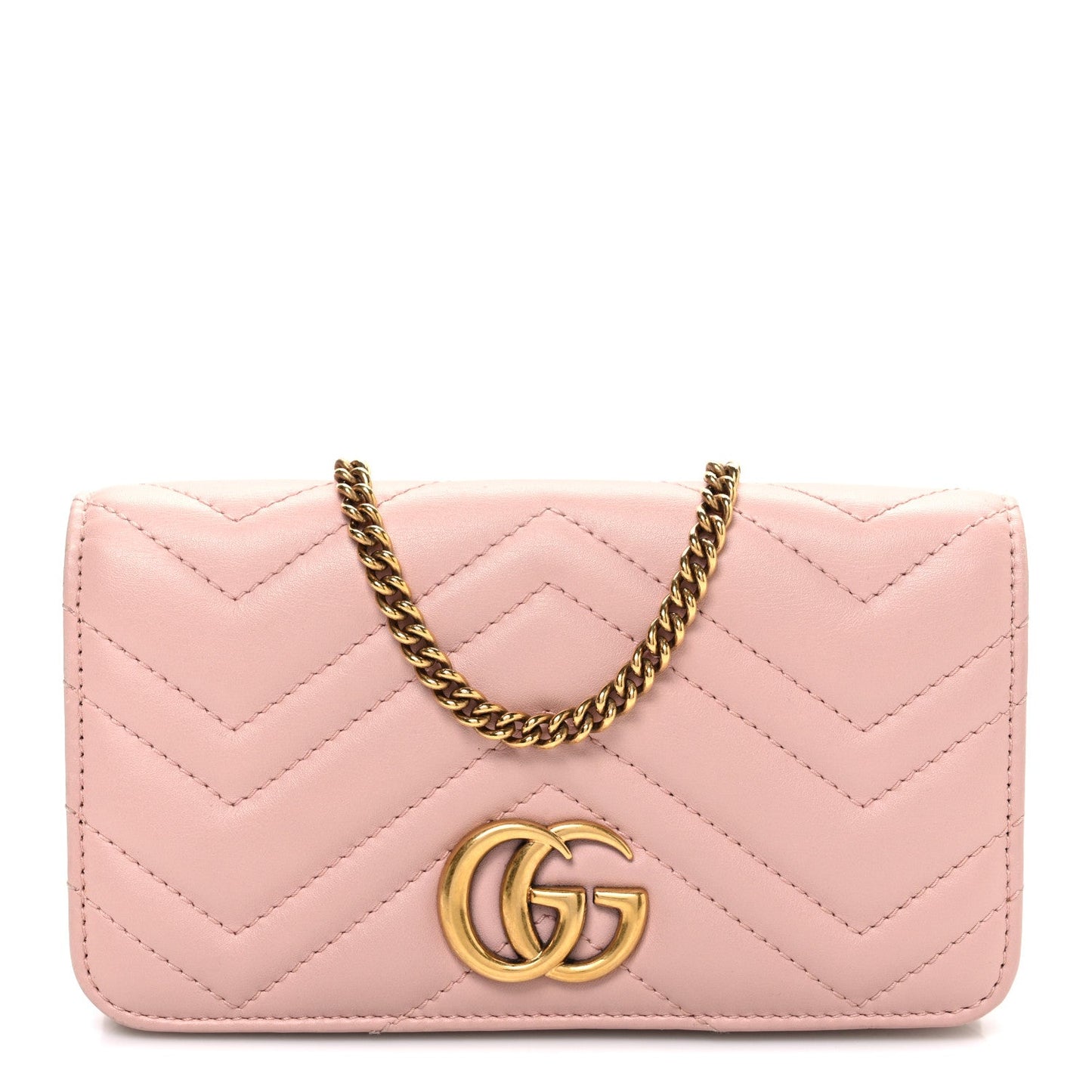 Calfskin Matelasse GG Marmont Mini Bag  Perfect Pink
