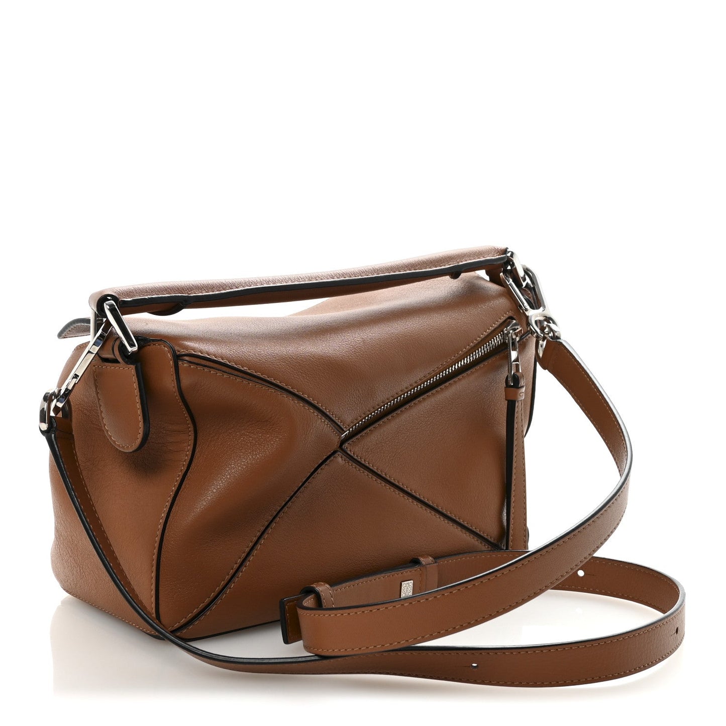 Calfskin Small Puzzle Bag Tan