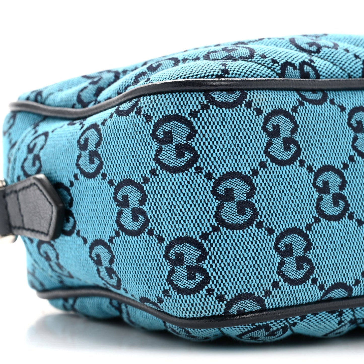 Monogram Multicolor Matelasse Diagonal Small GG Marmont Chain Shoulder Bag Light Blue