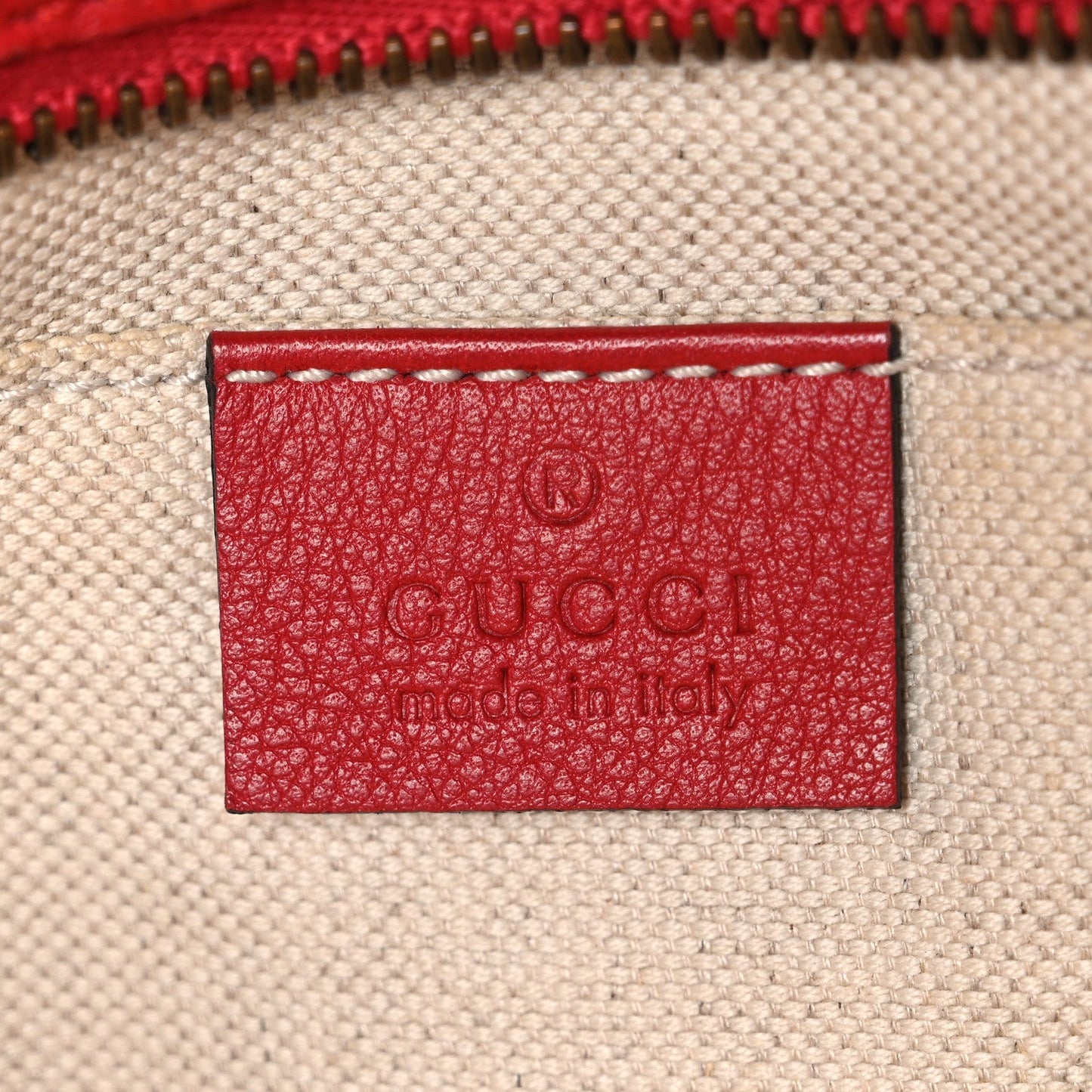 Microguccissima Sunshine Disco Crossbody Bag Red