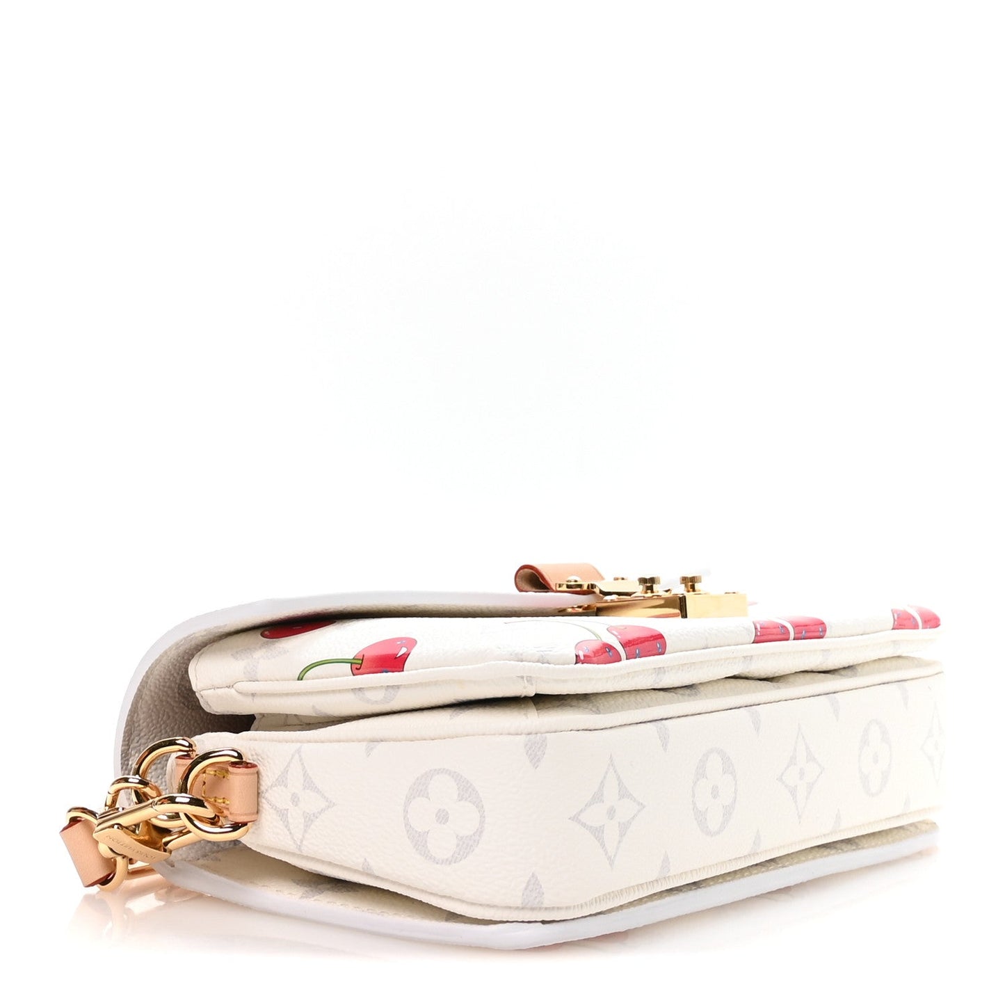 LV X TM Monogram Cerises Pochette Metis East West White