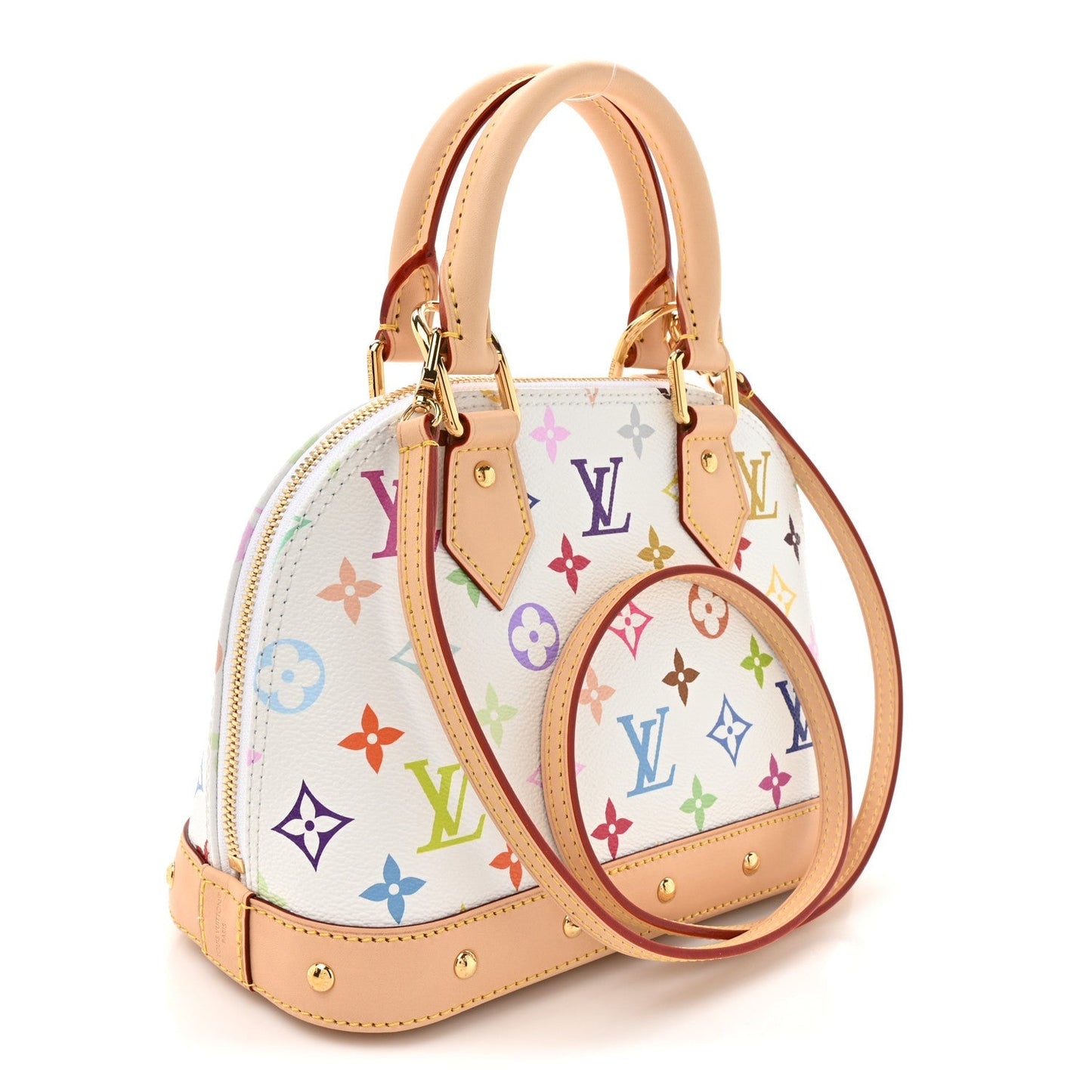 LV x TM Monogram Multicolor Alma BB White
