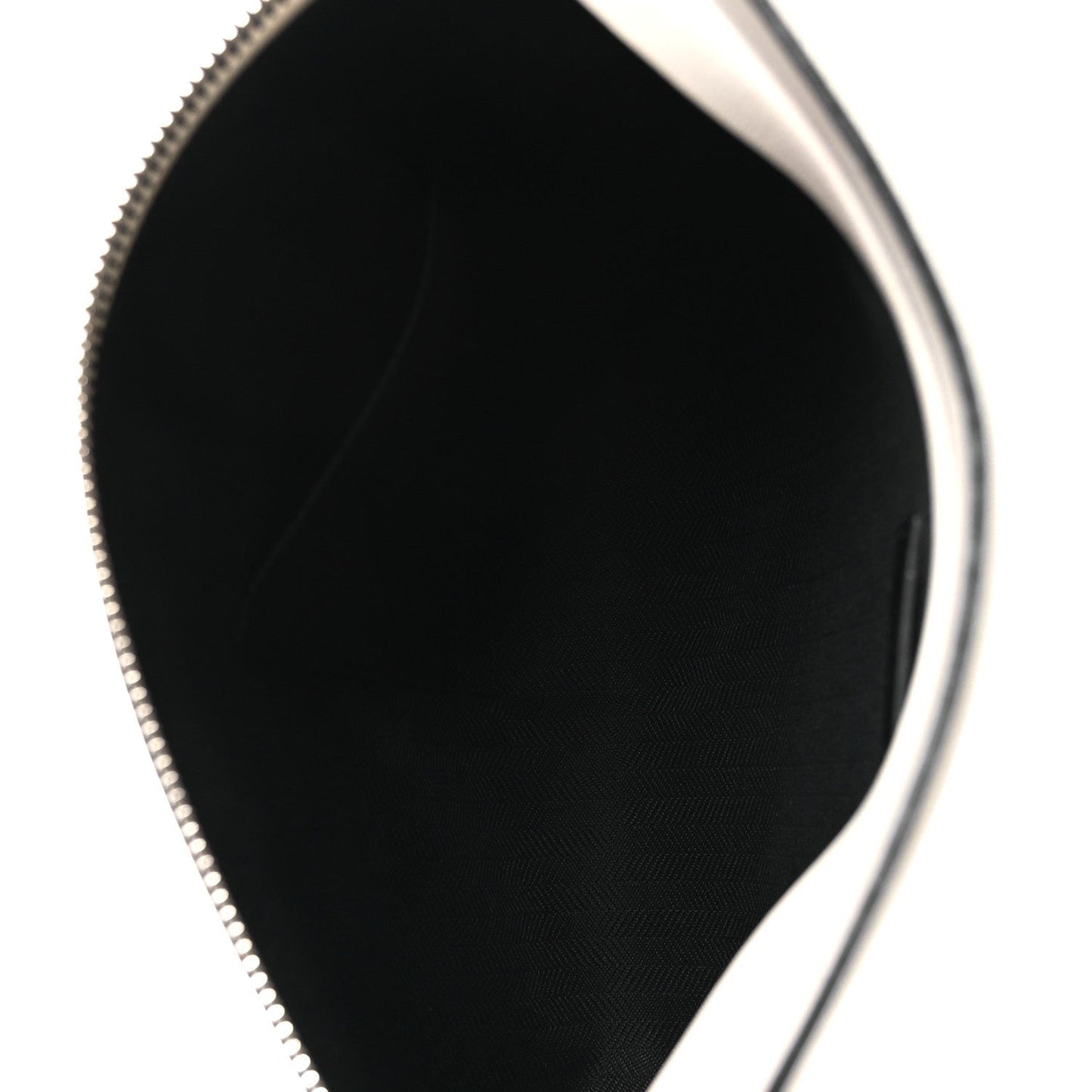 Calfskin Mushroom T Pouch Bag White