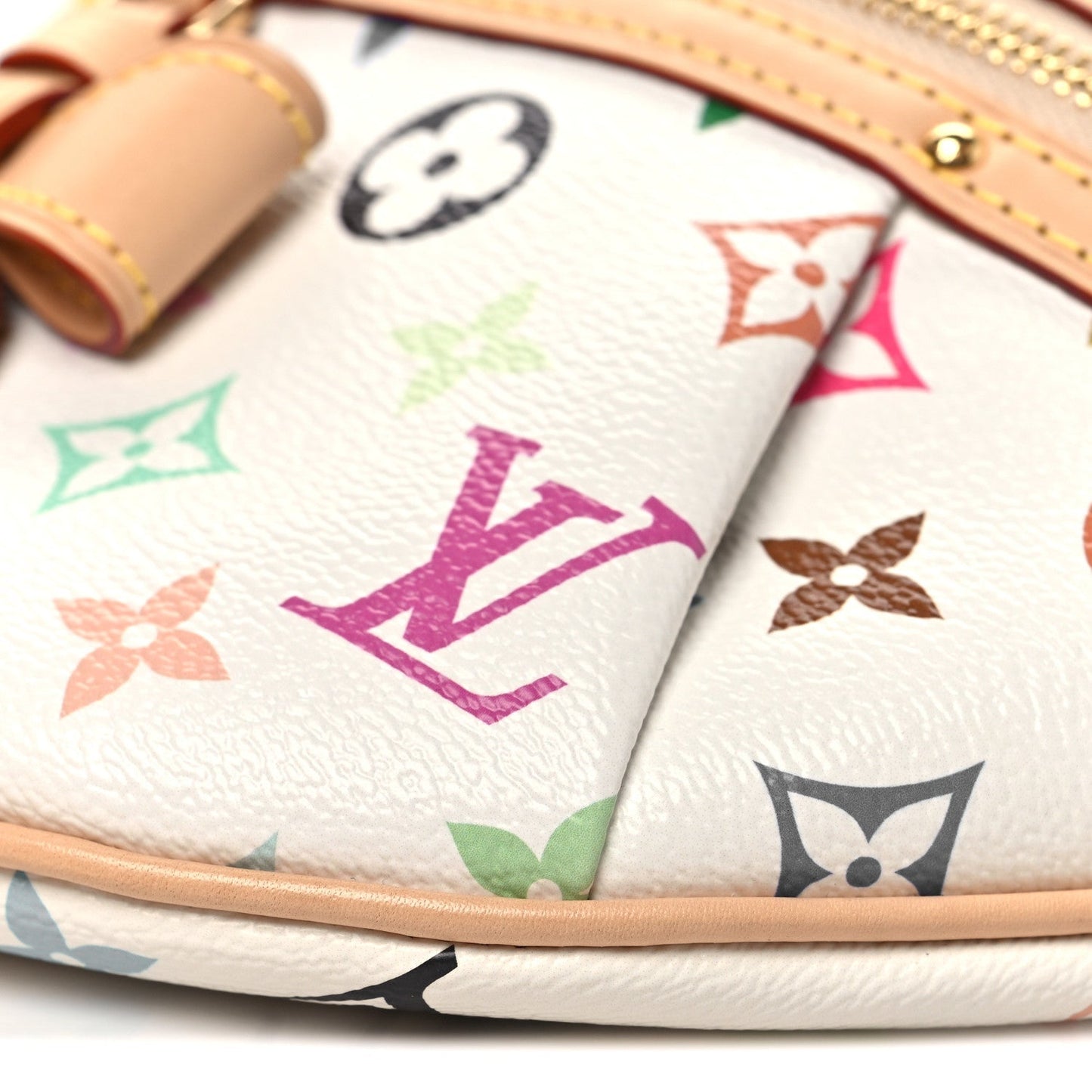 LV X TM Monogram Multicolor High Rise Bumbag White