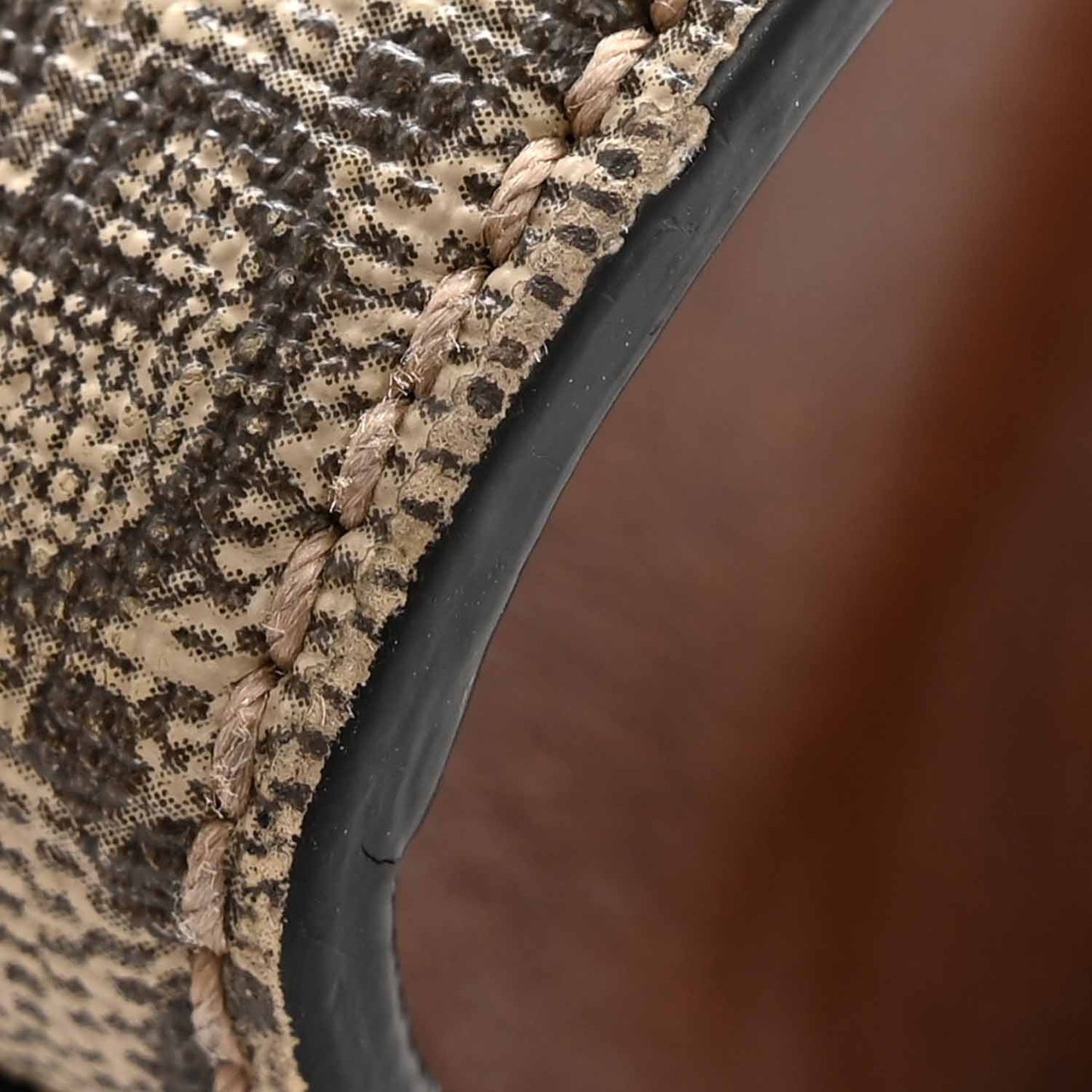 GG Supreme Monogram Calfskin Small Padlock Shoulder Bag Beige Black Cuir
