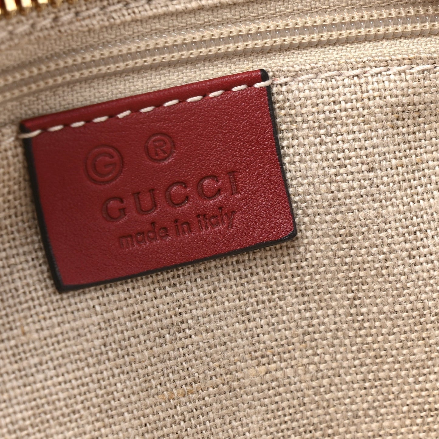 Soft Microguccissima Small Crossbody Bag Rosso