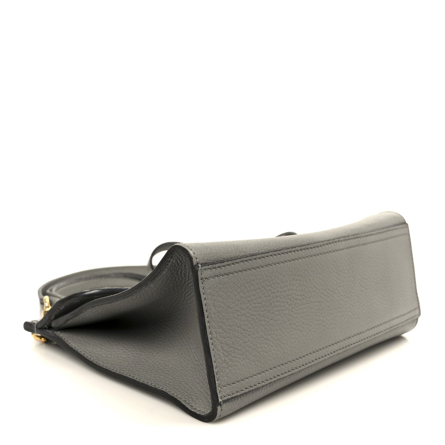 Cellarius Calfskin Mini GG Marmont Top Handle Bag Deep Grey