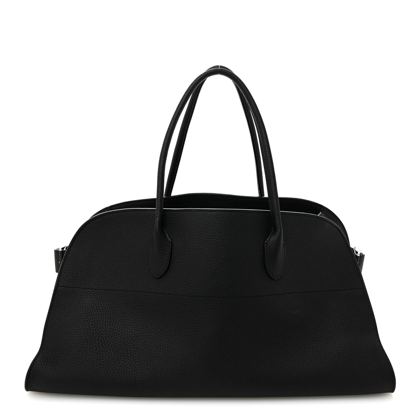 Matte Grained Calfskin EW Margaux Black