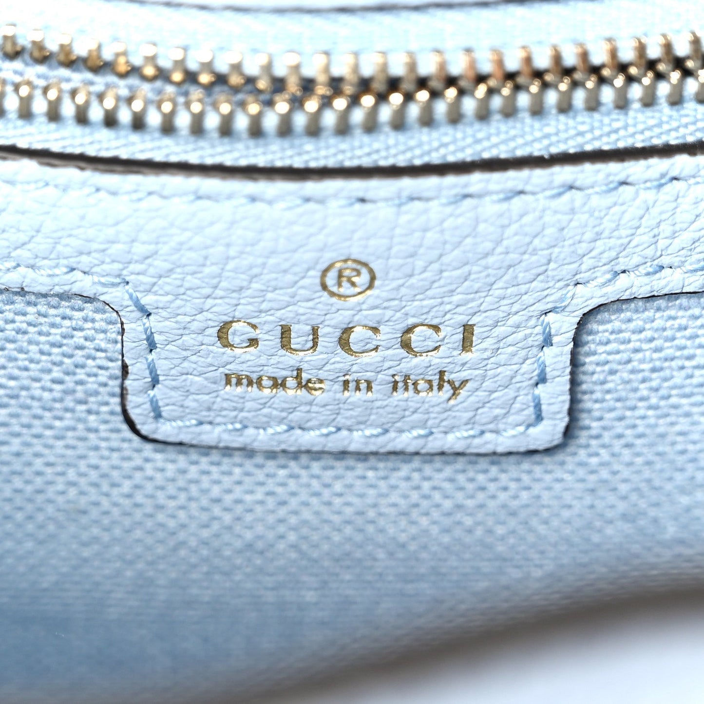 Grained Calfskin Web Medium Jackie 1961 Hobo Light Blue