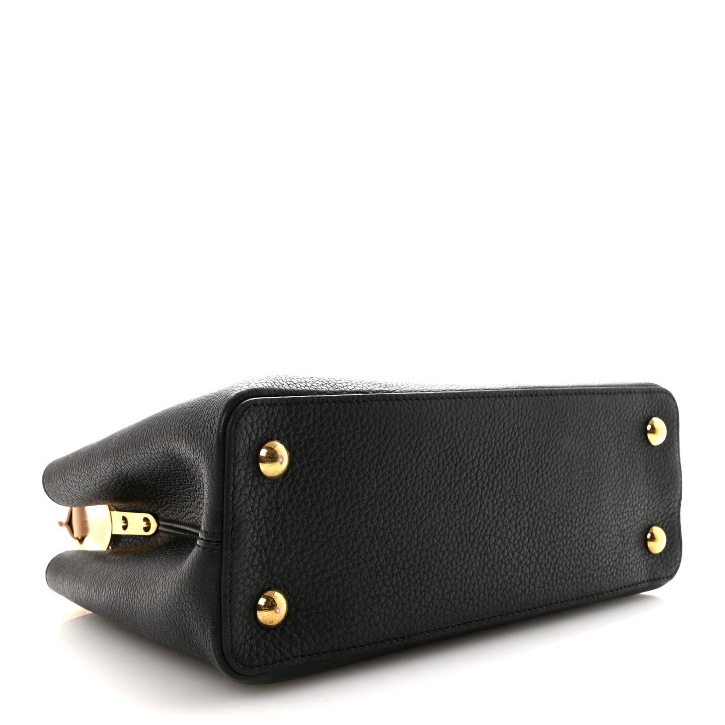 Taurillon Capucines MM Black Beige Red