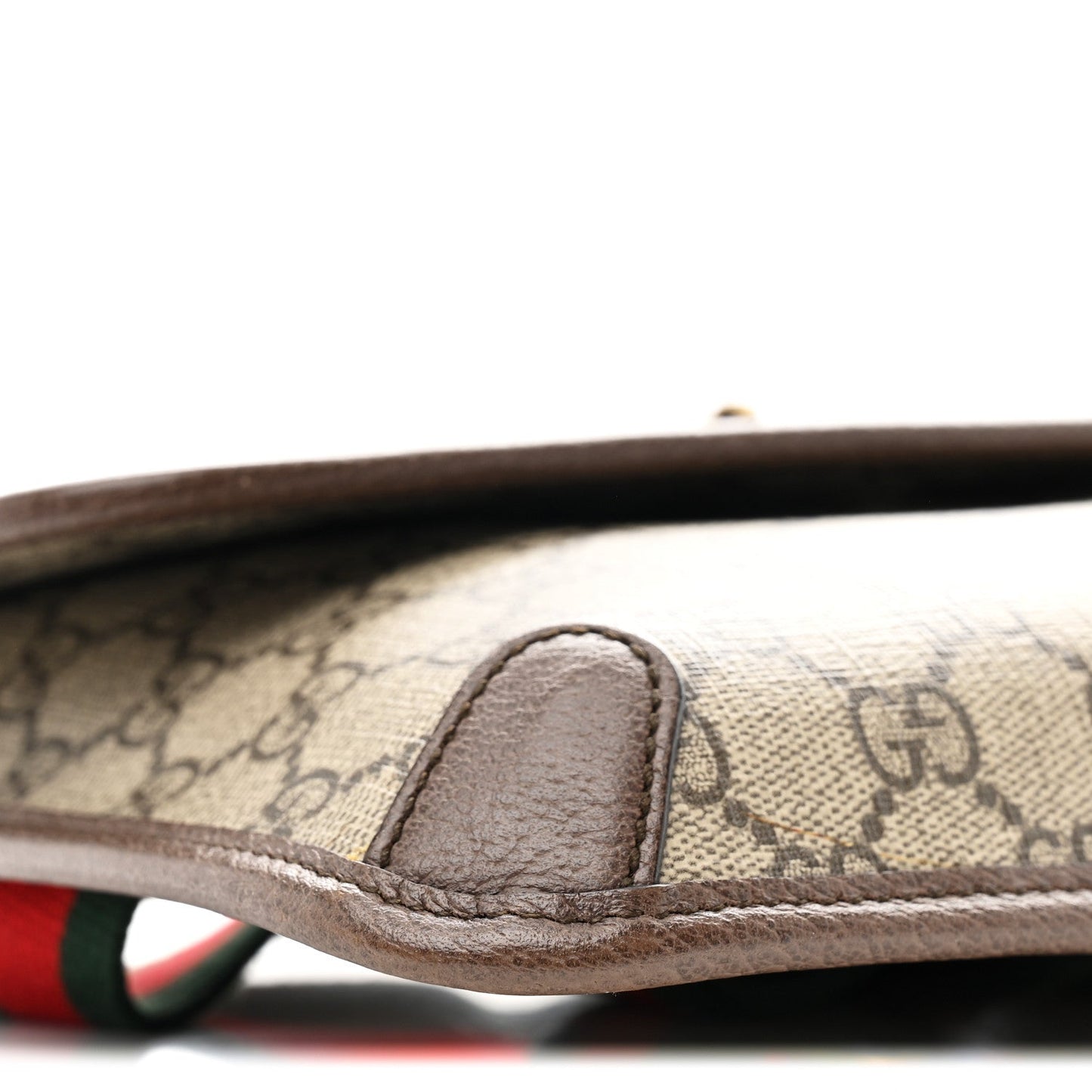 GG Supreme Monogram Neo Vintage Web Belt Bag Brown