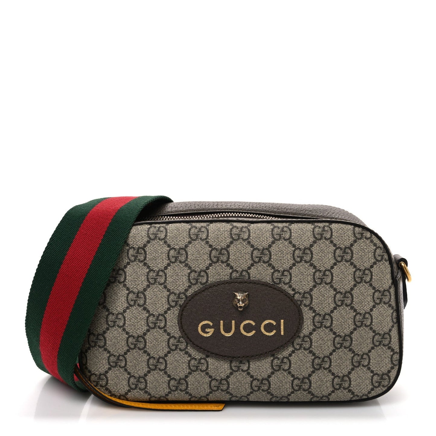 GG Supreme Monogram Web Neo Vintage Shoulder Bag Beige New Acero Crop