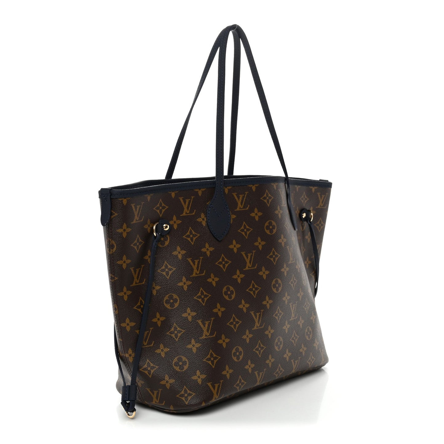 Monogram Calfskin Neo Neverfull Inside Out MM Navy