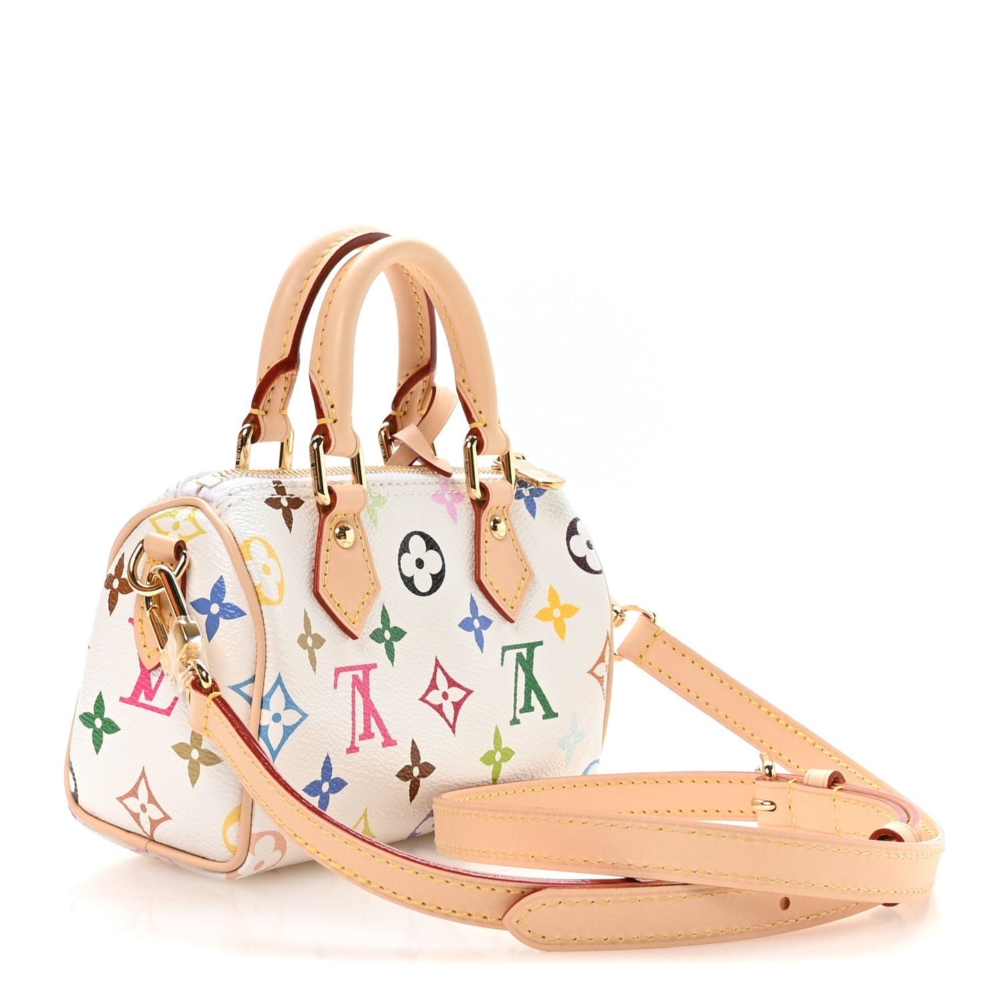 LV X TM Monogram Multicolor Nano Speedy White