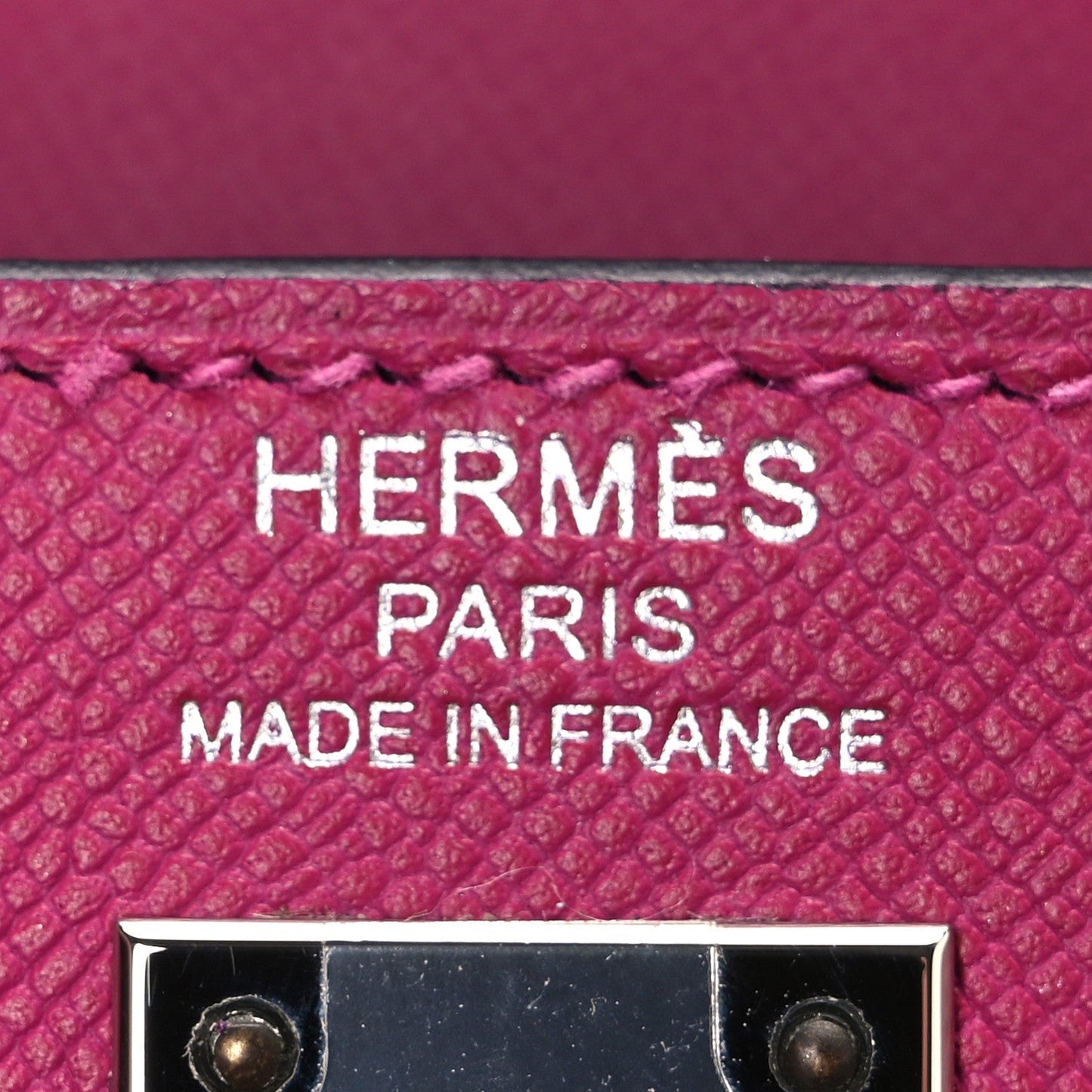 Epsom Verso Kelly Sellier 25 Rose Pourpre Sienne