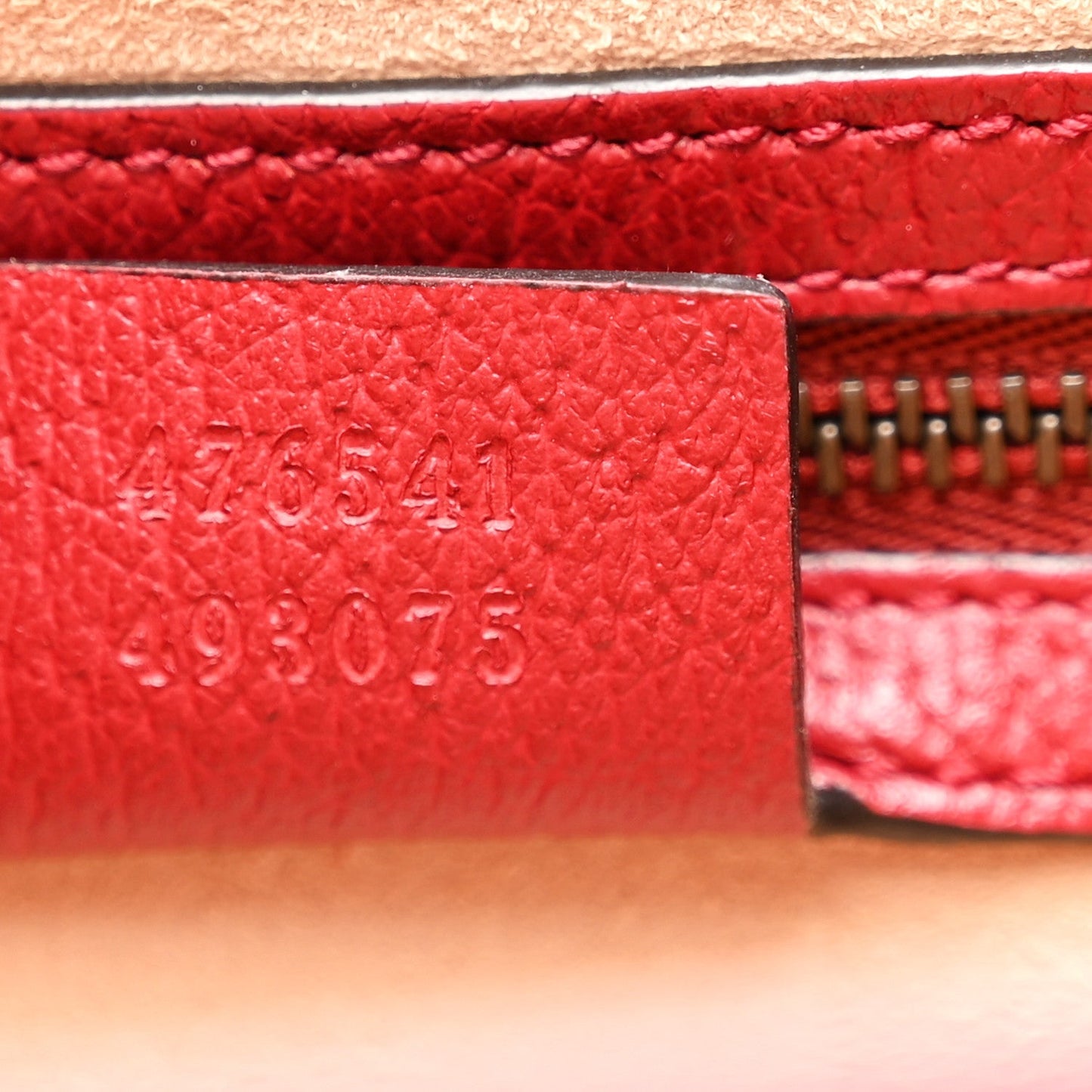 GG Supreme Monogram Small Queen Margaret Top Handle Bag Red
