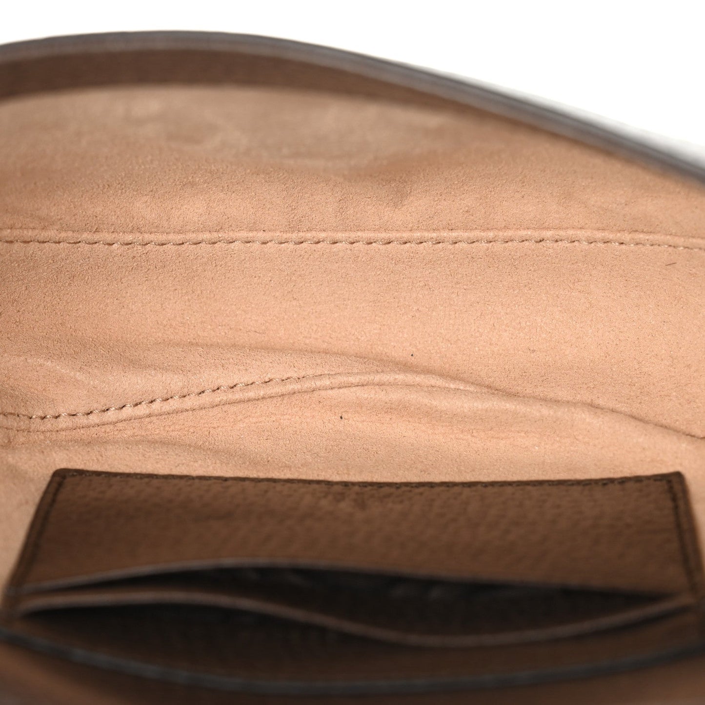 GG Supreme Monogram Textured Dollar Calfskin Web Mini Ophidia Flap Shoulder Bag Beige Ebony New Acero