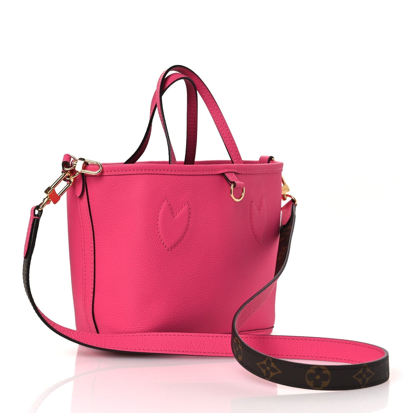 Monogram Neverfull Inside Out Bandouliere BB Rose Pondichery