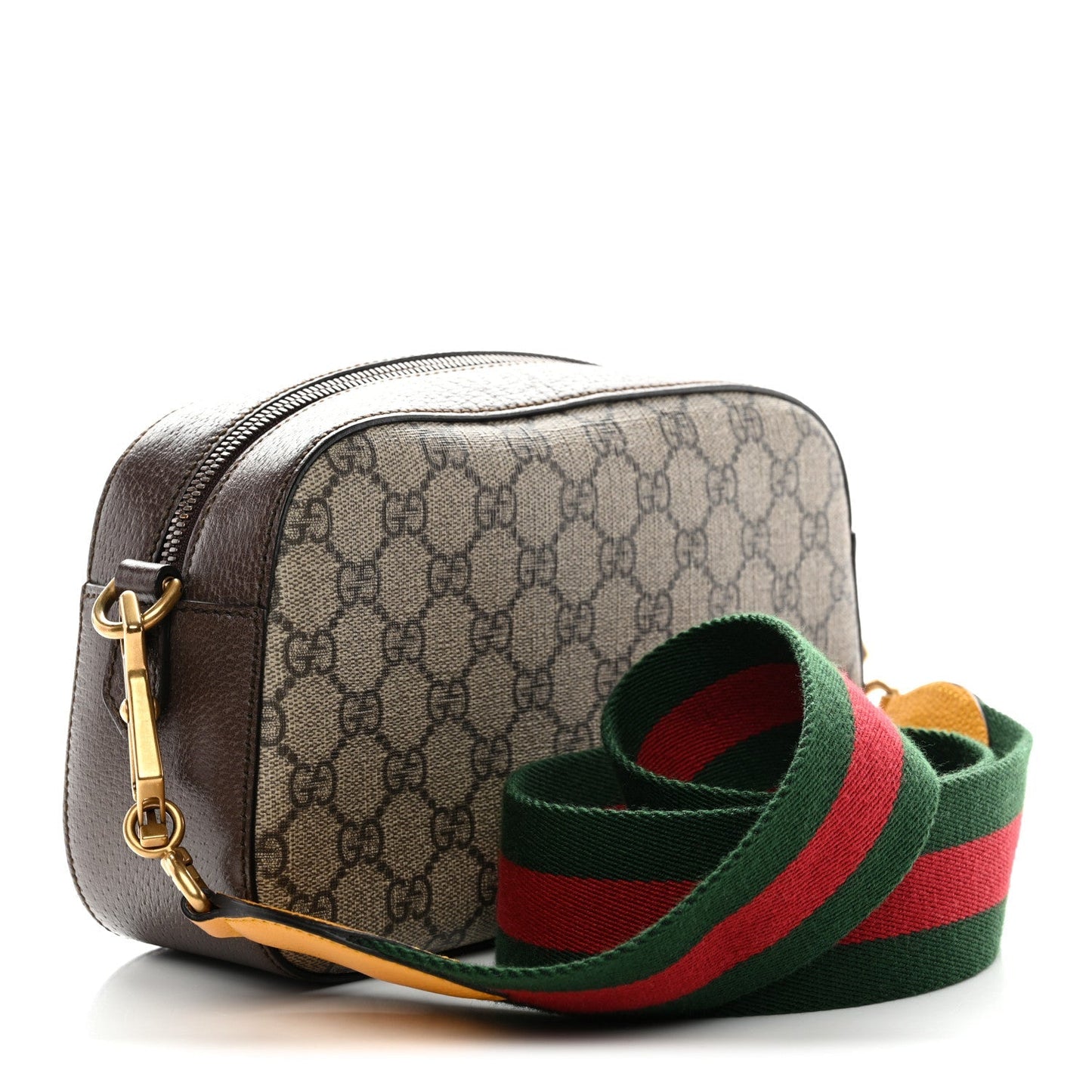 GG Supreme Monogram Web Neo Vintage Shoulder Bag Beige New Acero Crop