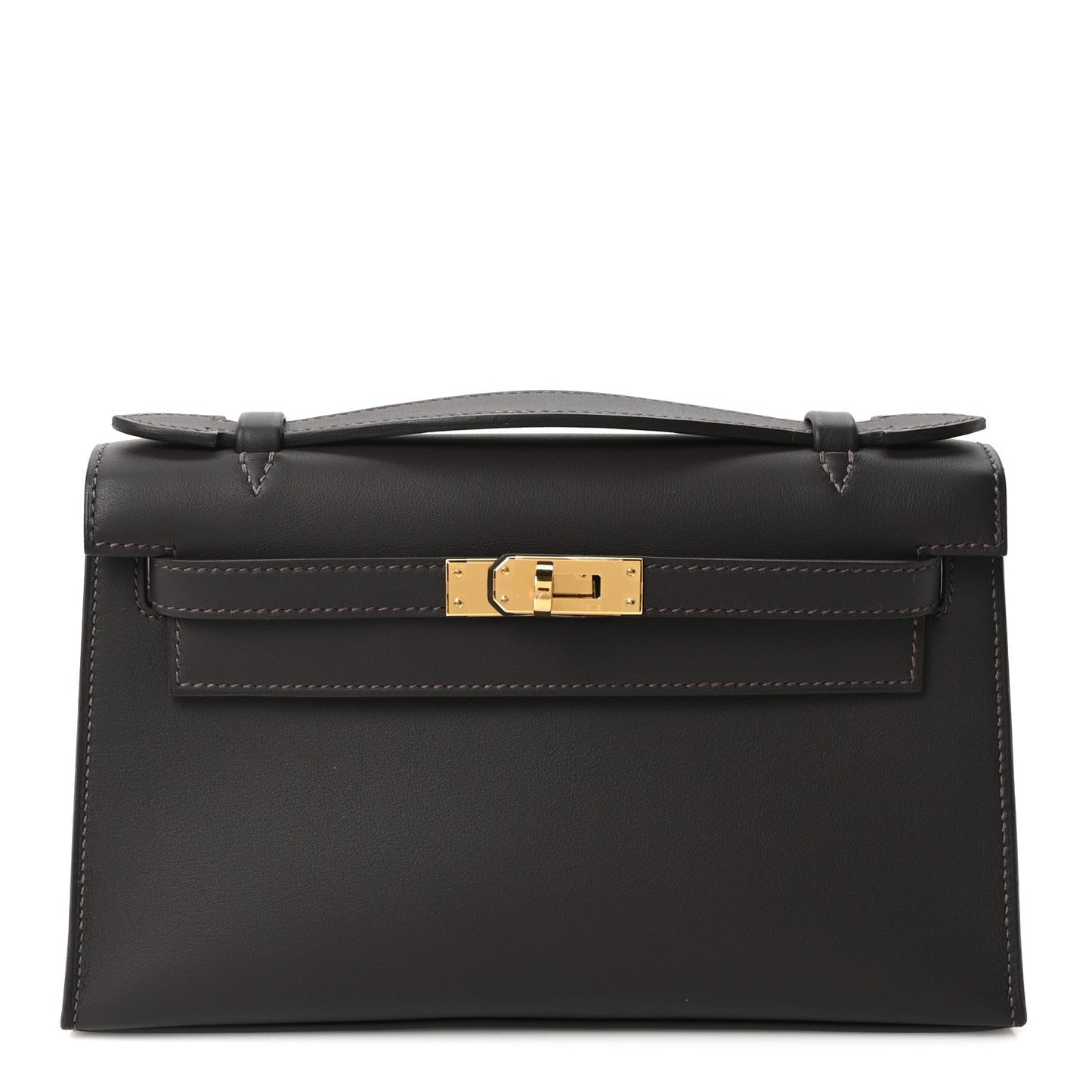 Swift Kelly Pochette Clutch Bai Brun