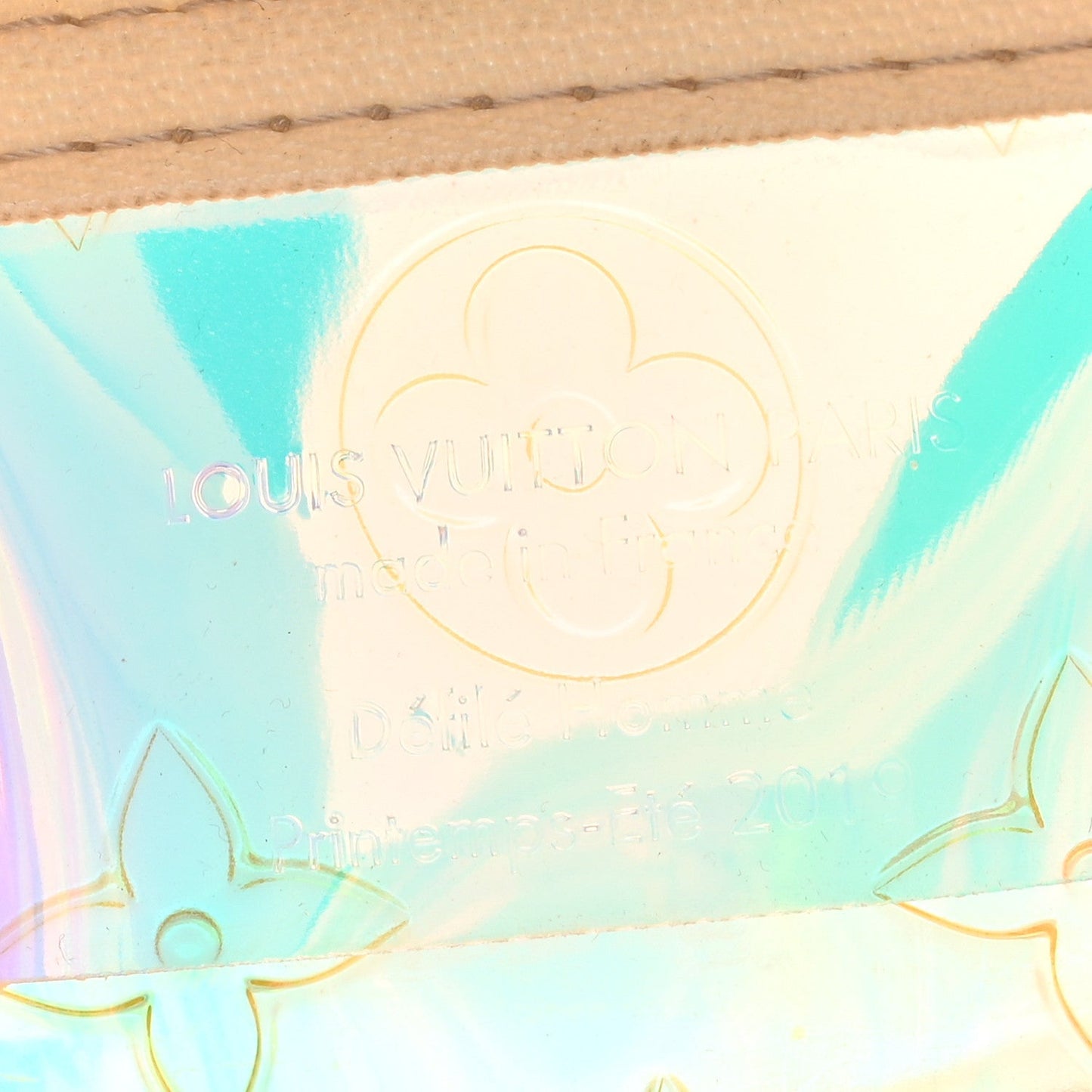 PVC Monogram Keepall Bandouliere 50 Iridescent Prism