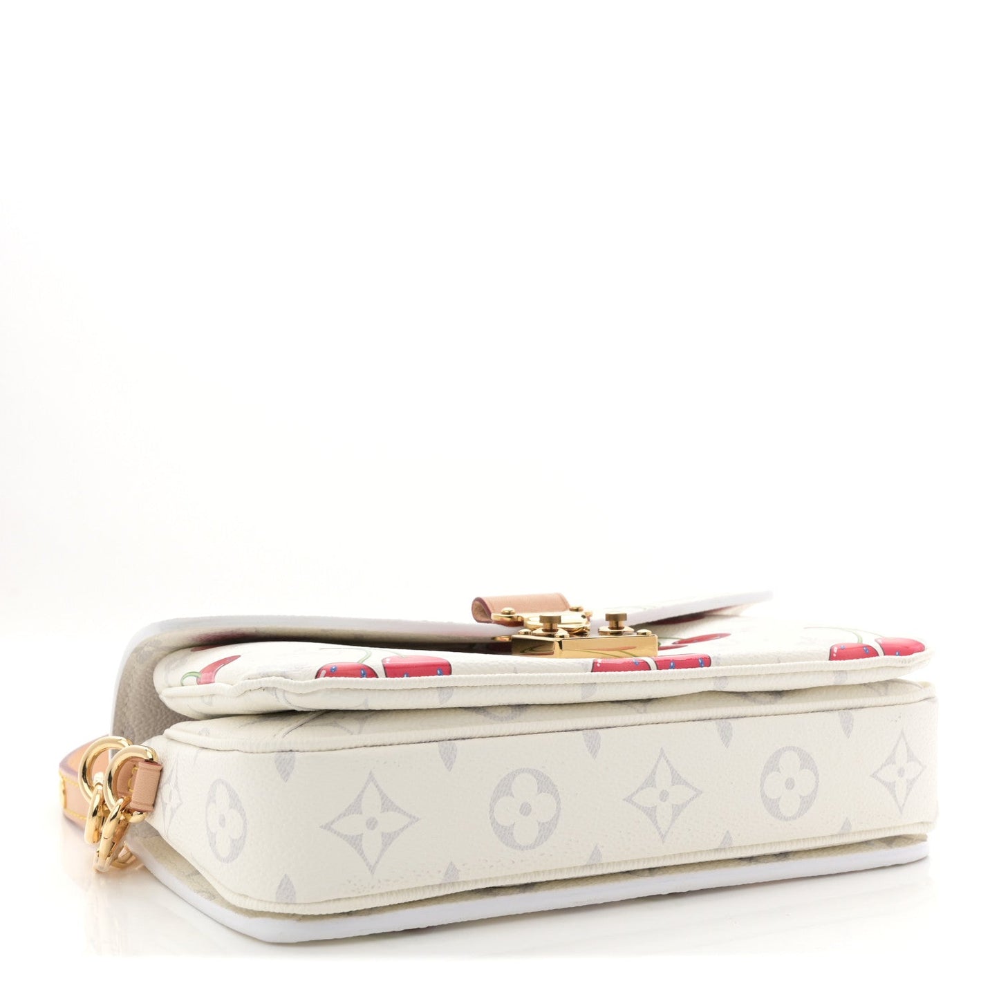 LV X TM Monogram Cerises Pochette Metis East West White