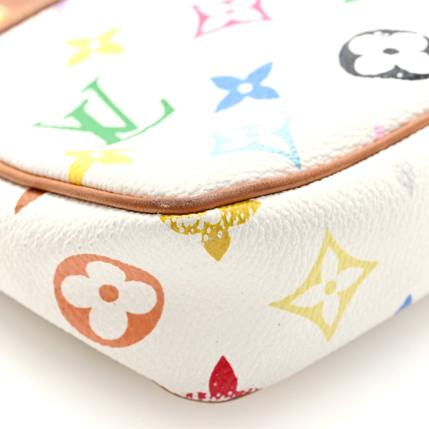 Monogram Multicolor Pochette Accessories White