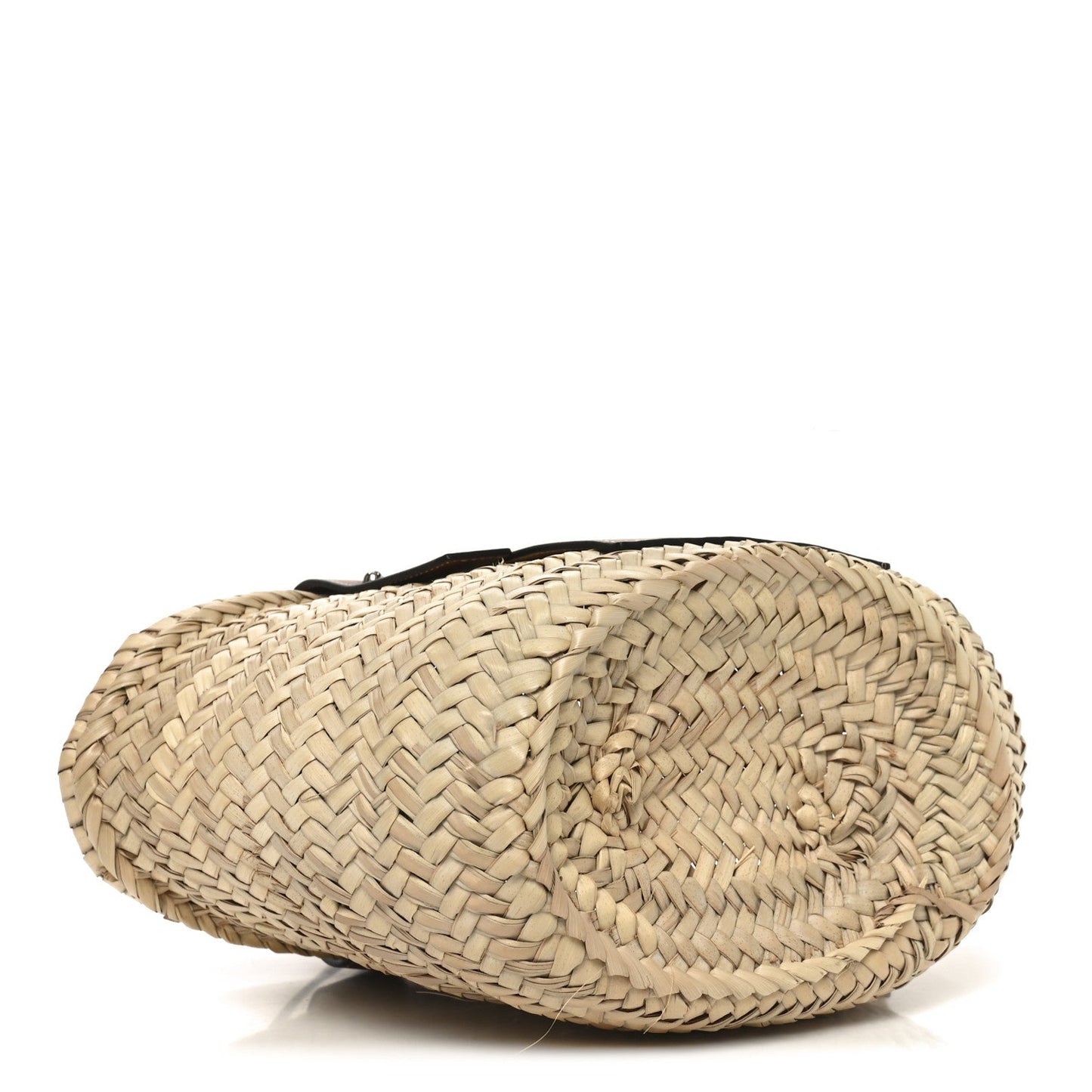Raffia Small Basket Tote Bag Natural Tan