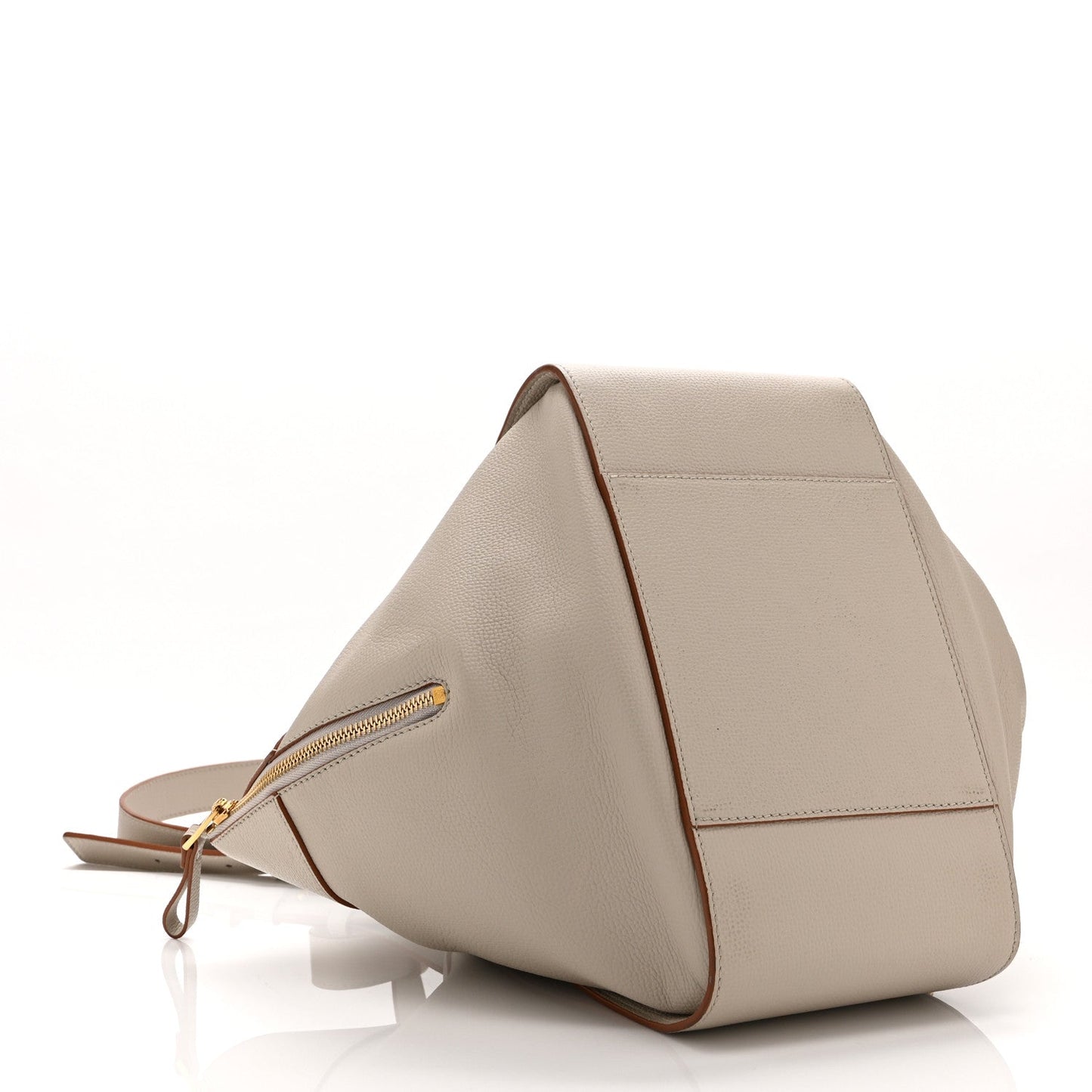 Grained Calfskin Small Hammock Shoulder Bag Light Ghost