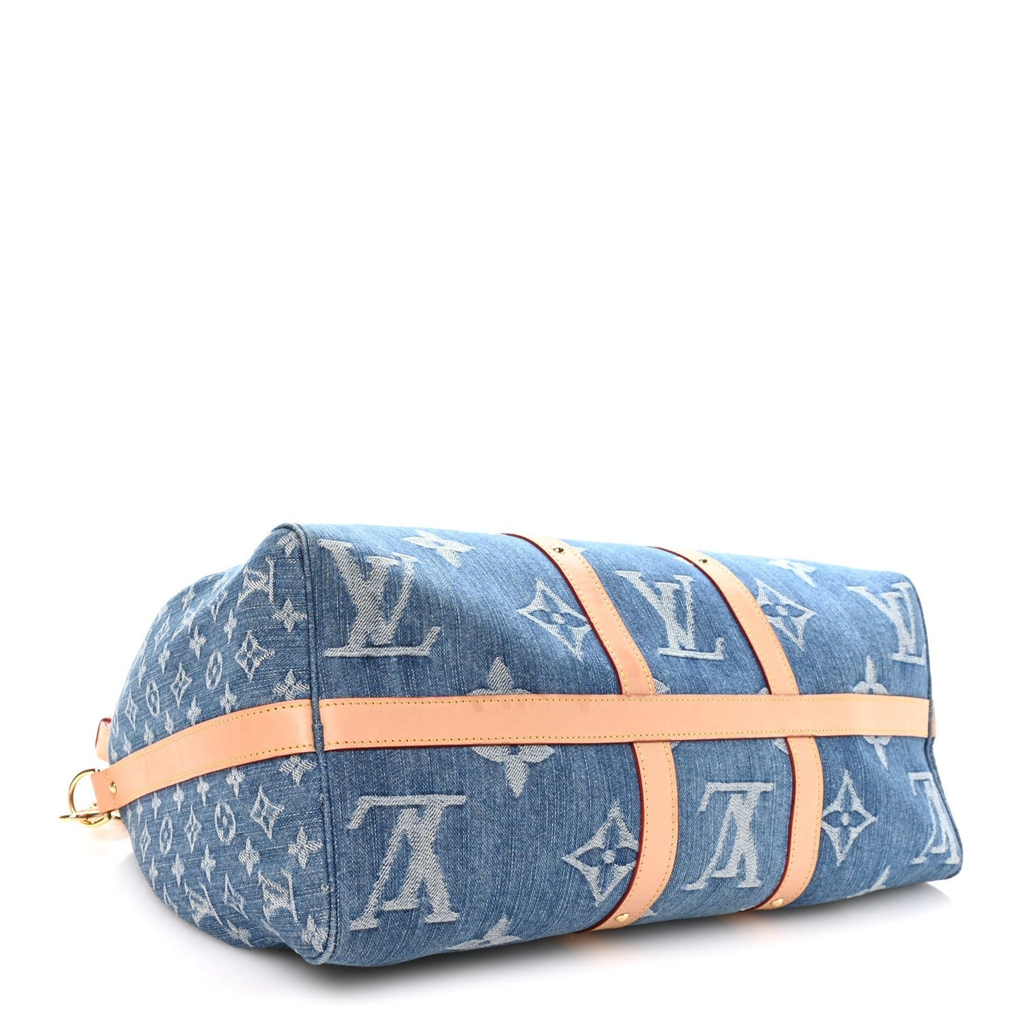 Denim Monogram New LV Remix Keepall Bandouliere 45 Blue