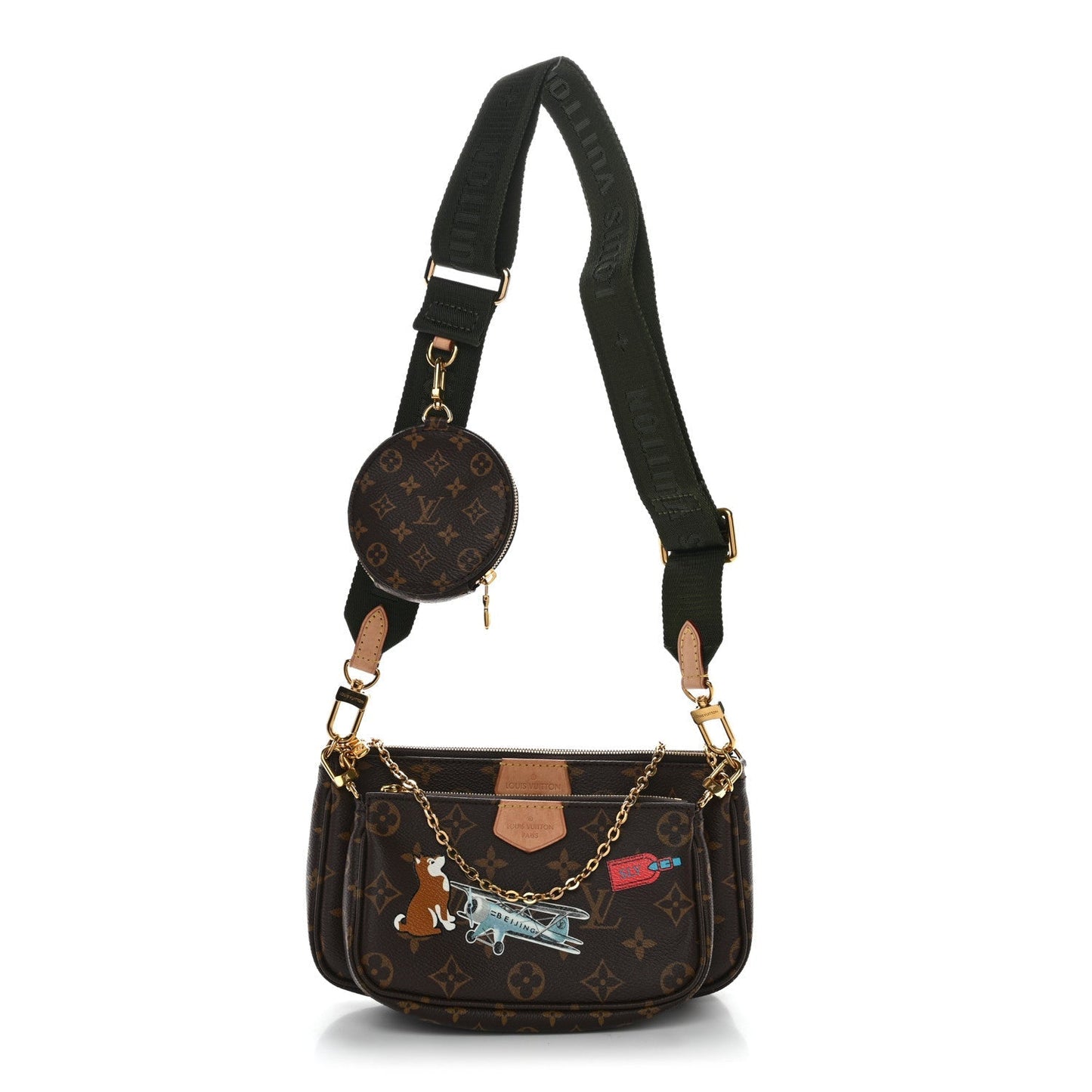 Monogram My LV World Tour Multi Pochette Accessories Kaki
