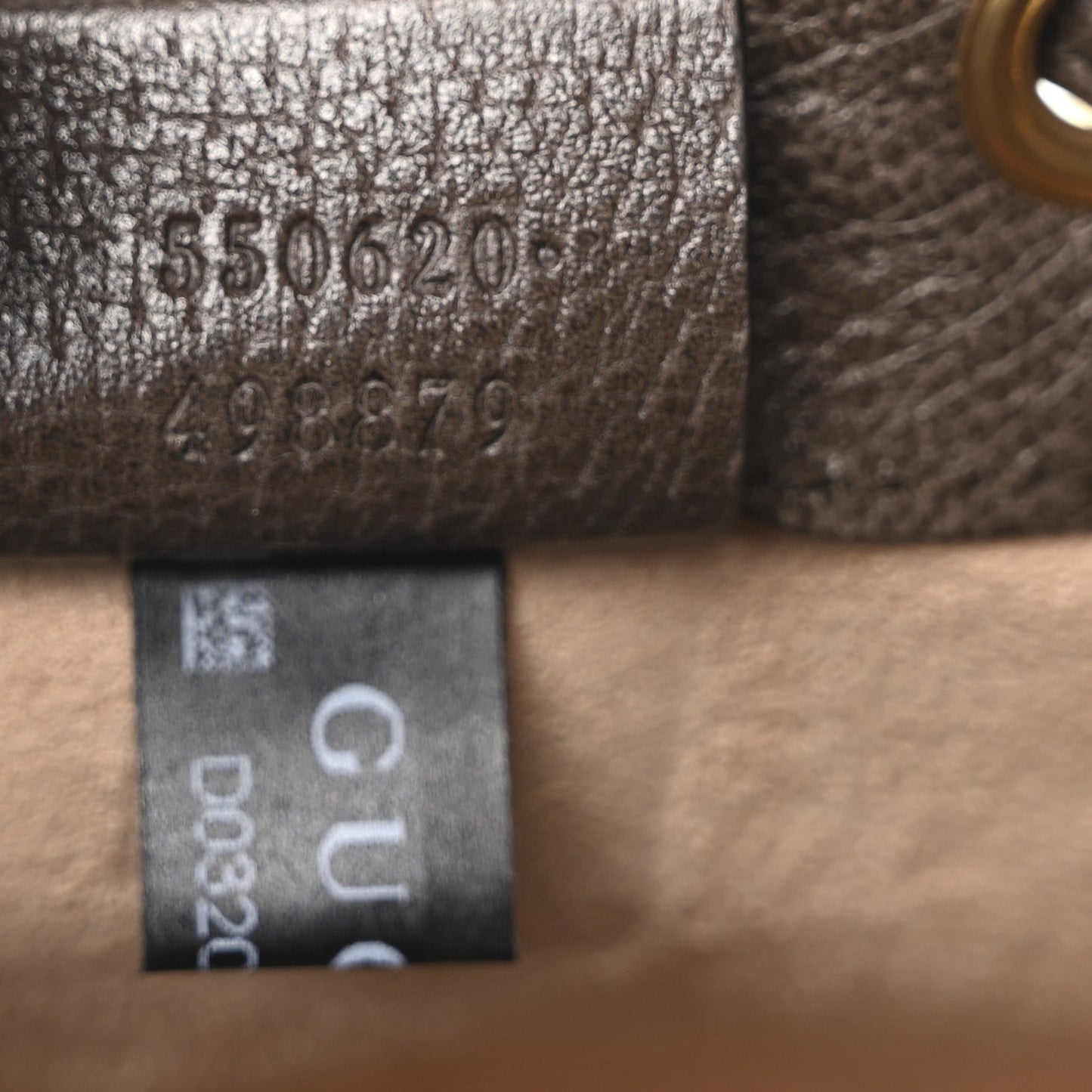 GG Supreme Monogram Web Mini Ophidia Bucket Bag Brown