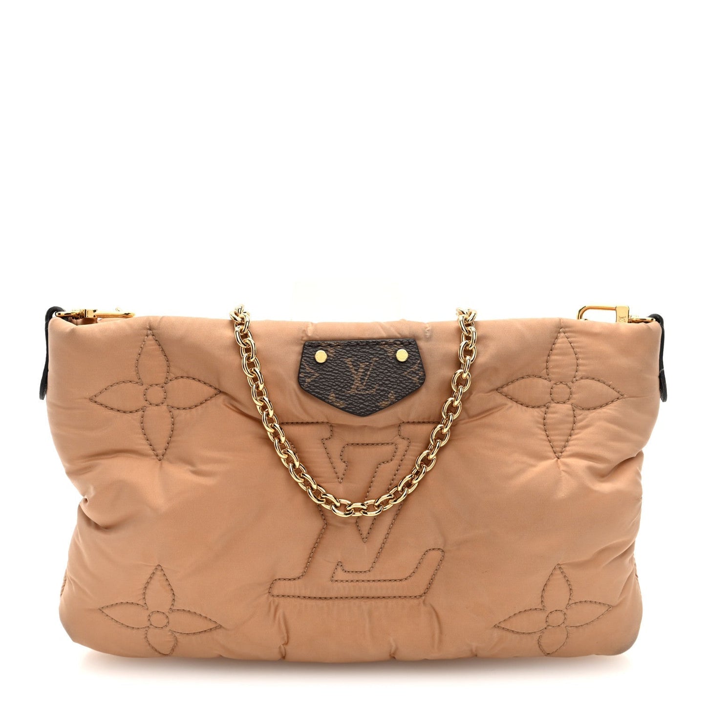 Econyl Monogram Pillow Maxi Multi Pochette Accessories Mini Pochette Beige