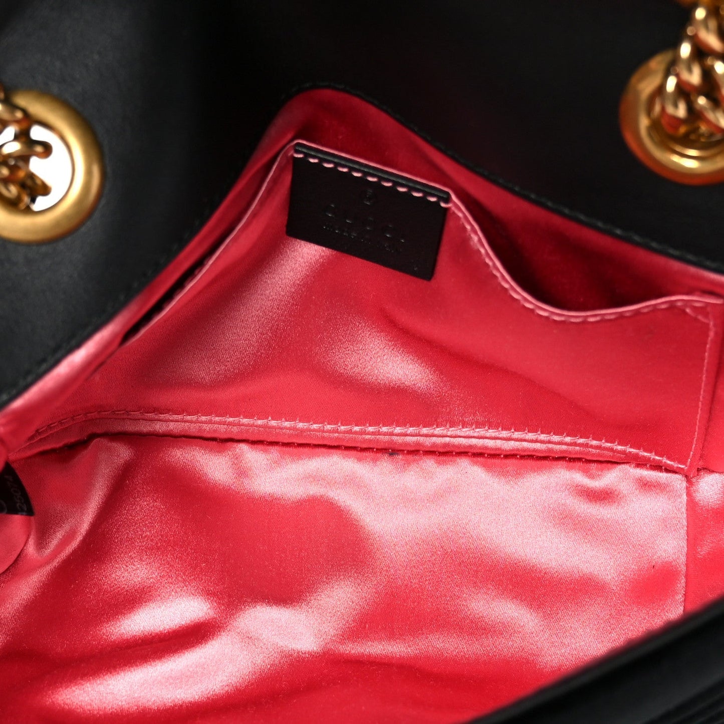 Velvet Matelasse Mini GG Marmont Shoulder Bag  Black