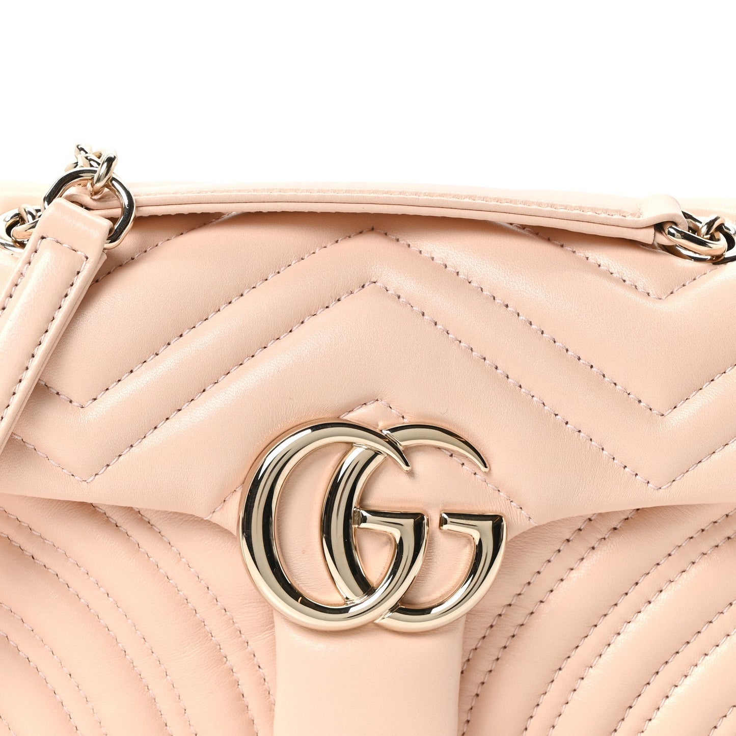 Lambskin Matelasse Small GG Marmont Shoulder Bag Millenial Pink