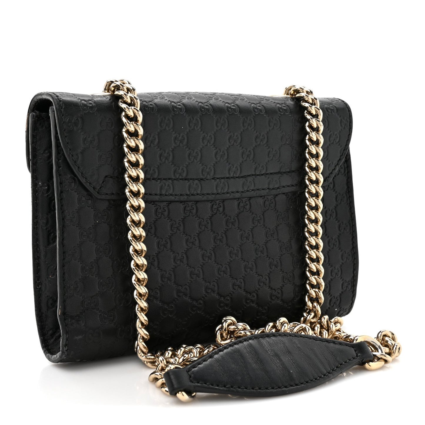 Microguccissima Mini Emily Chain Shoulder Bag Black