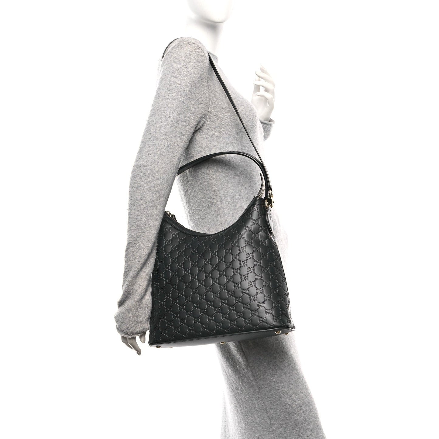 Guccissima Linea A Hobo Black