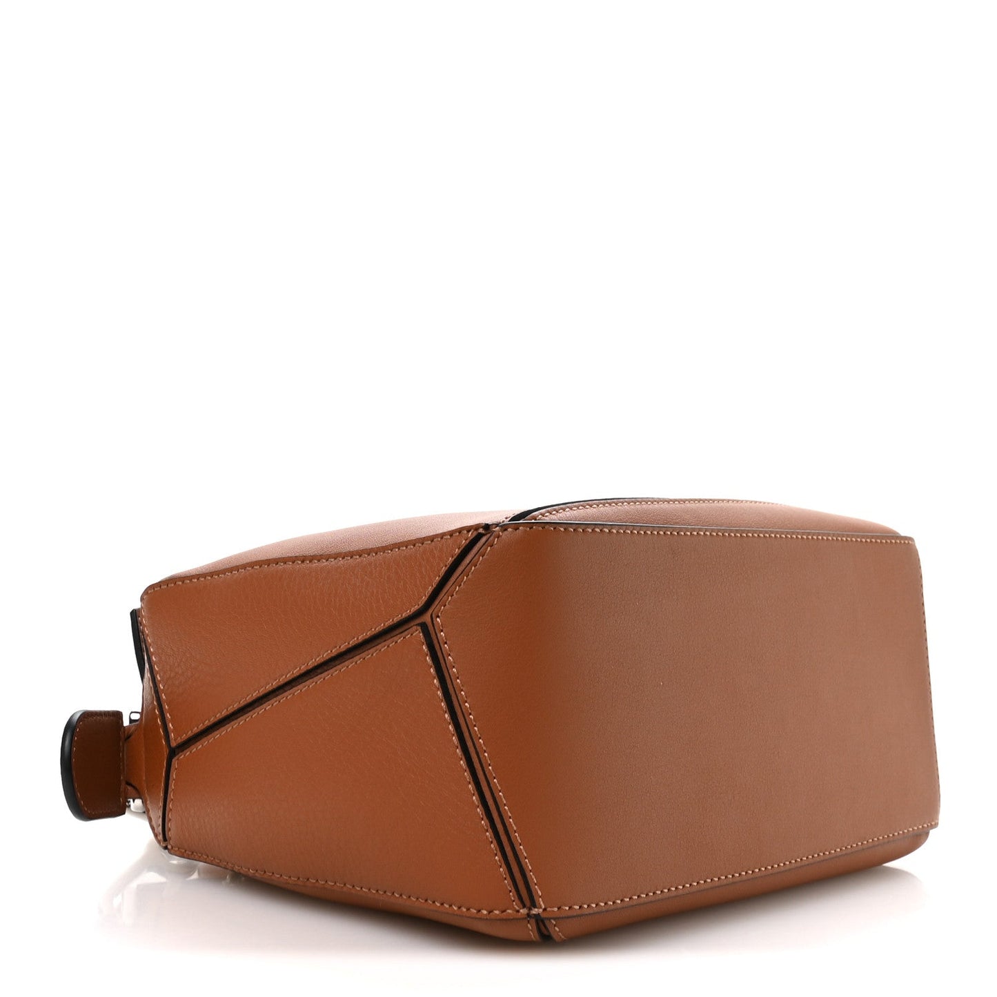 Calfskin Small Puzzle Edge Bag Tan